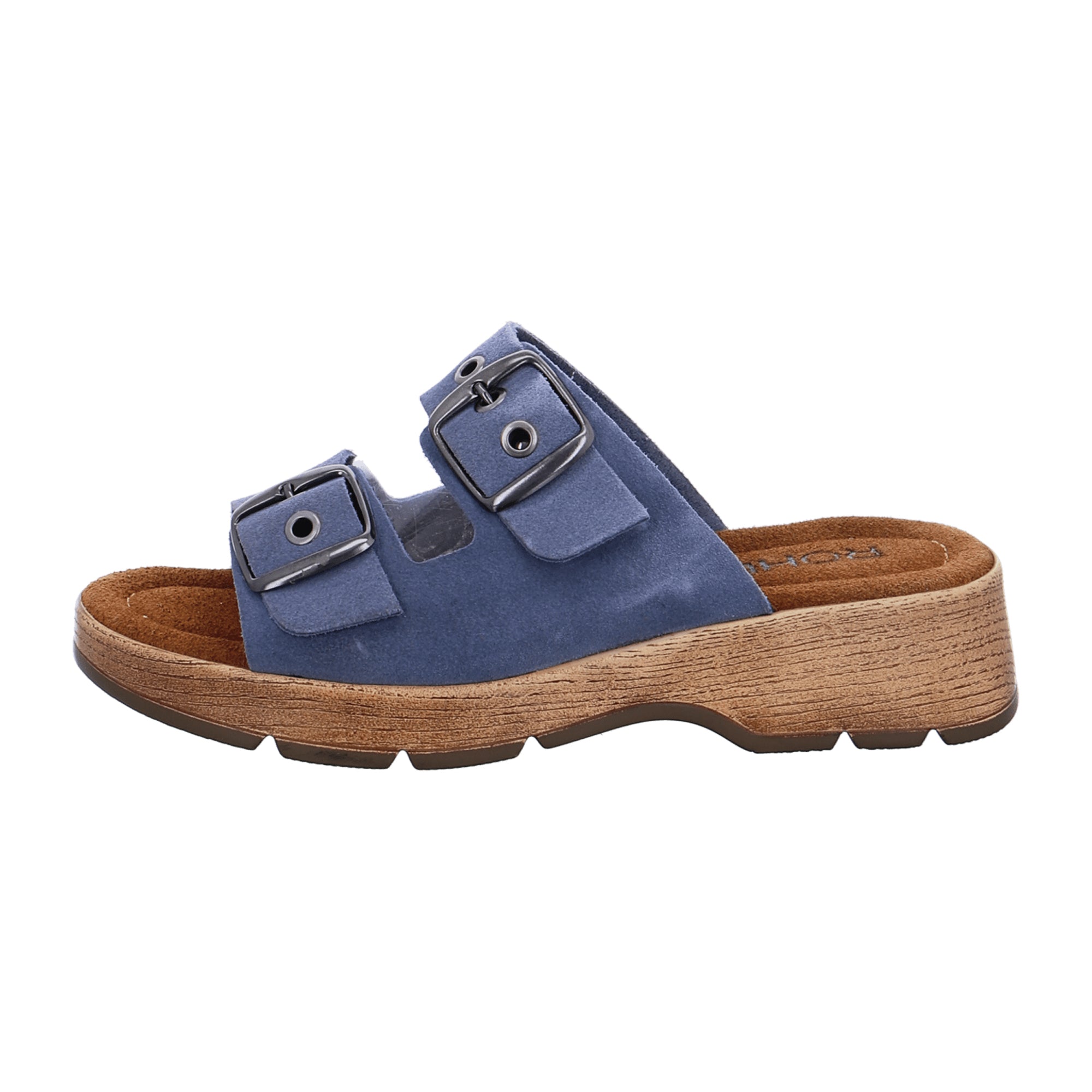 Rohde Classic Blue Slip-On Sandals for Women Spring Summer Comfortable