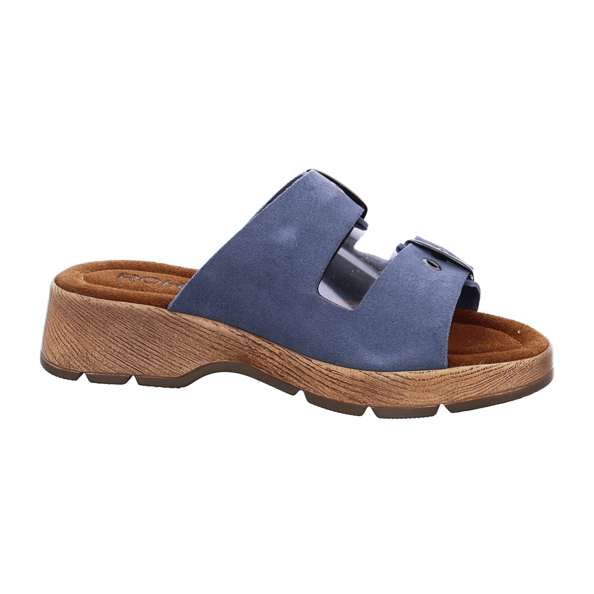 Rohde Classic Blue Slip-On Sandals for Women Spring Summer Comfortable