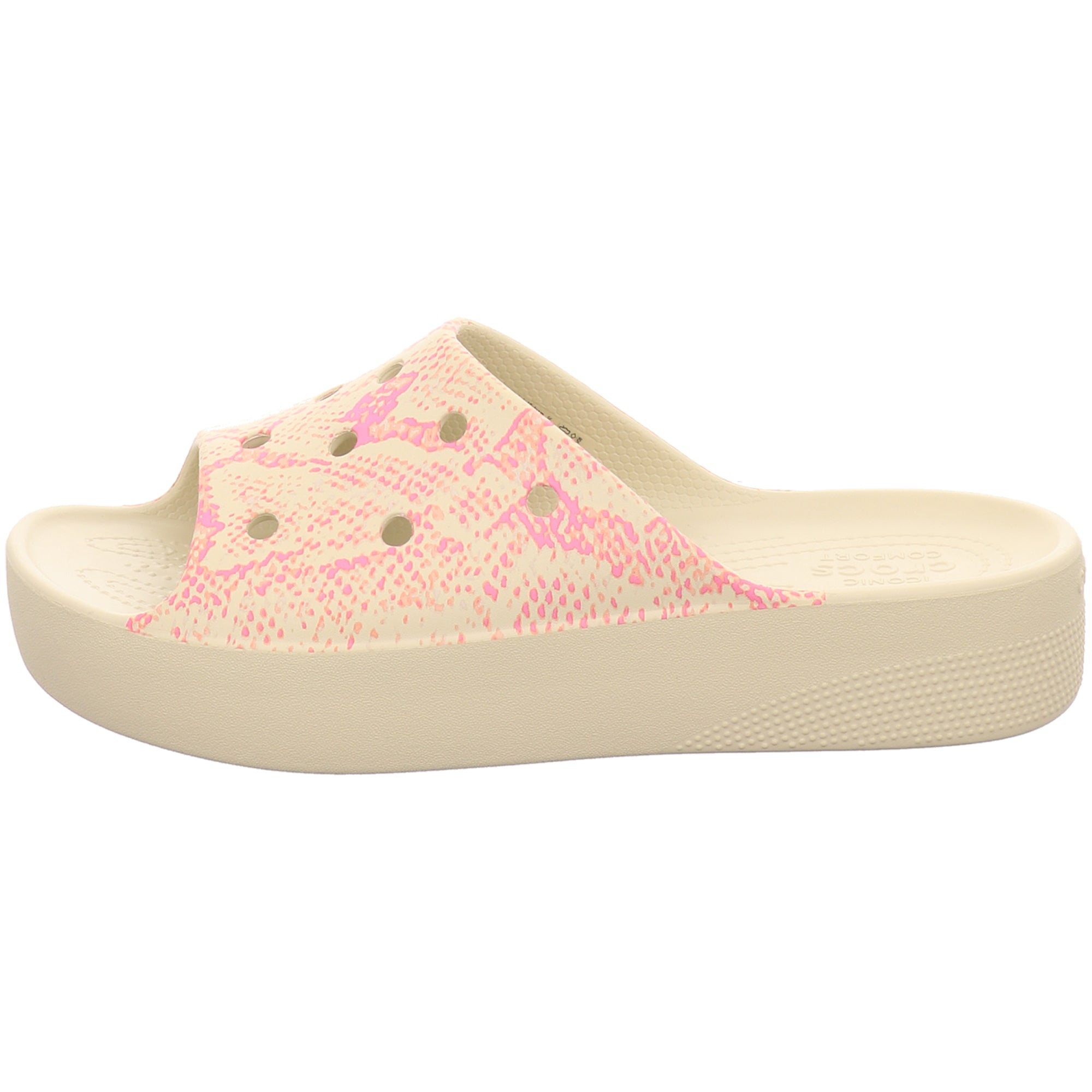 Crocs Women's Pink Slide Sandals - Comfortable & Stylish Beach Footwear