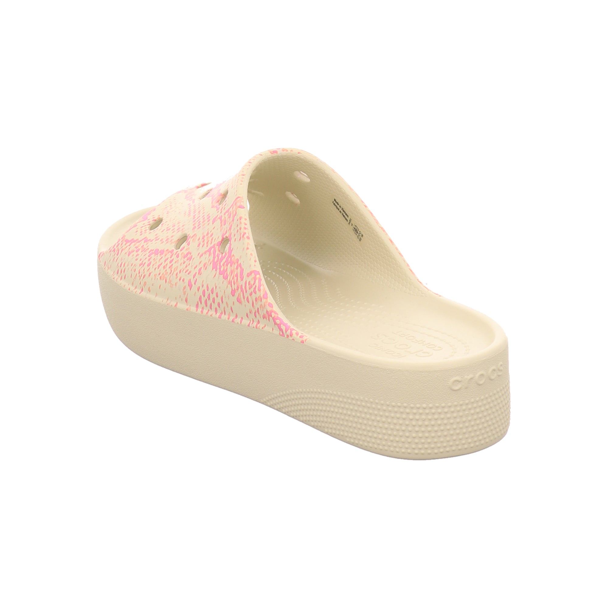 Crocs Women's Pink Slide Sandals - Comfortable & Stylish Beach Footwear