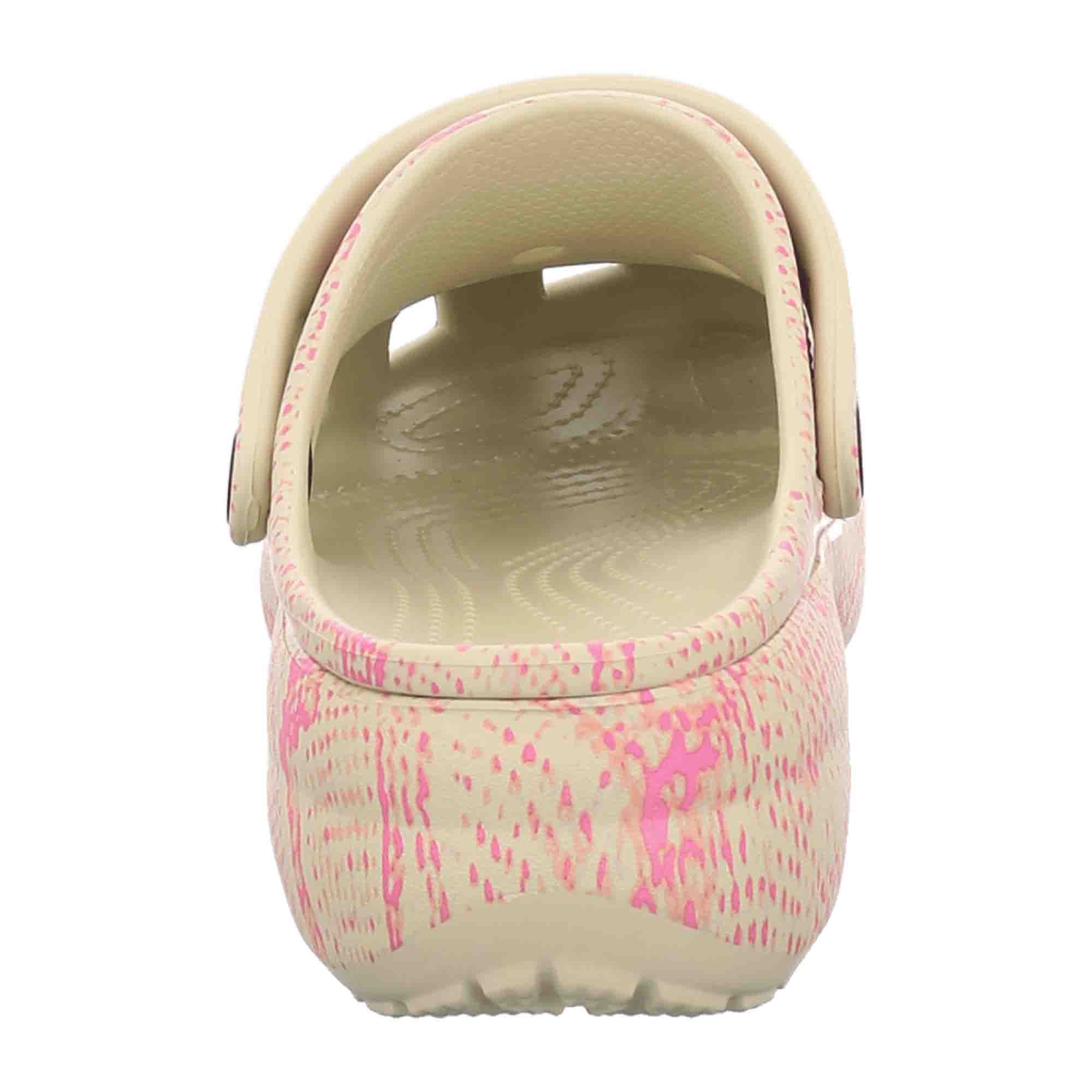 Crocs Women's Classic Platform Snakeprint Clogs - Stylish Beige Comfort Footwear