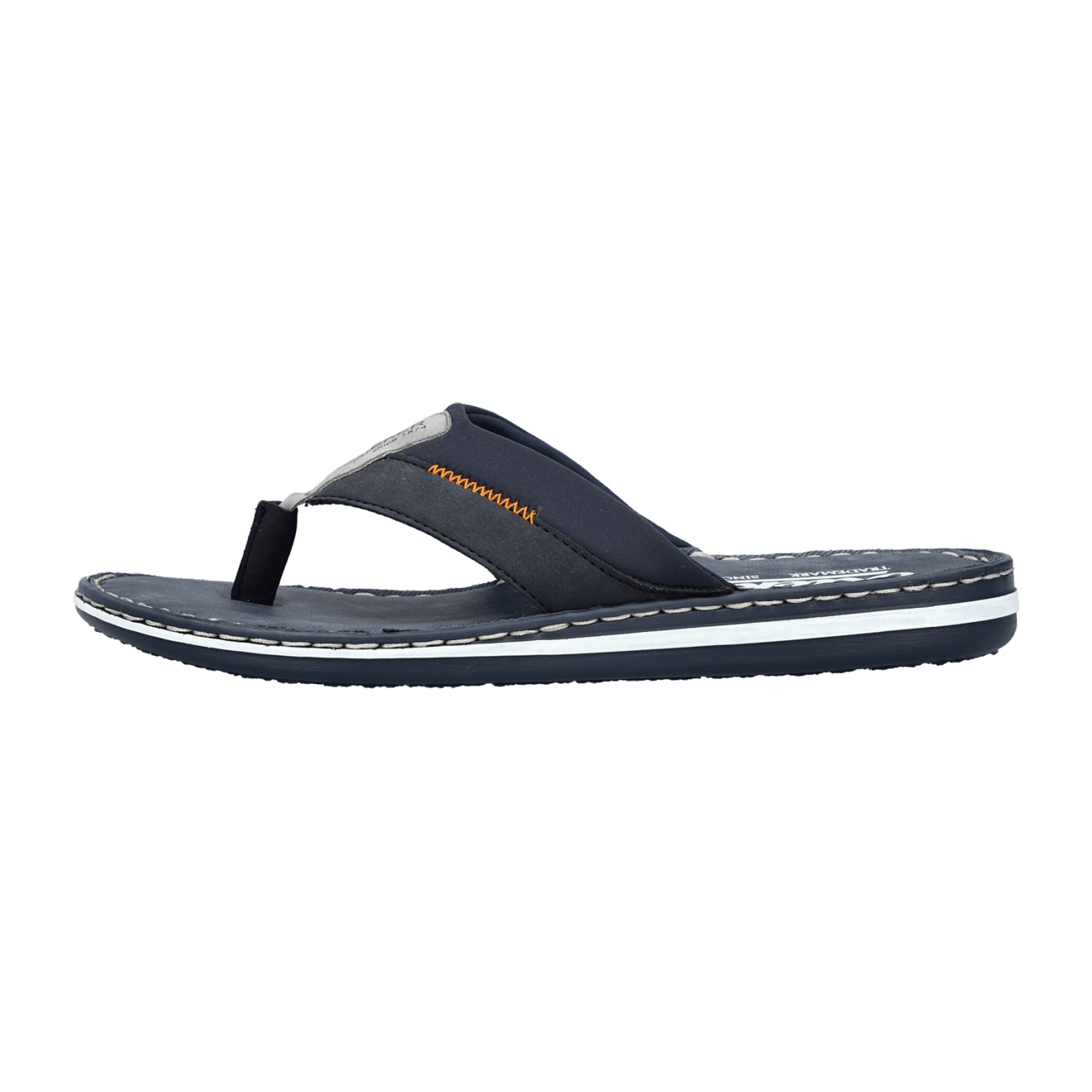 Rieker Men's Blue Slip-On Sandals with Shock-Absorbing Sole