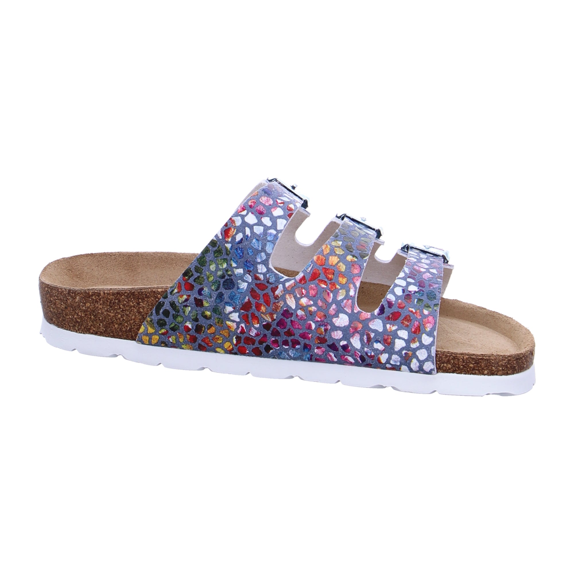 Rohde Alba Women's Blue Leather Sandals Open Toe Adjustable Spring Summer Shoes