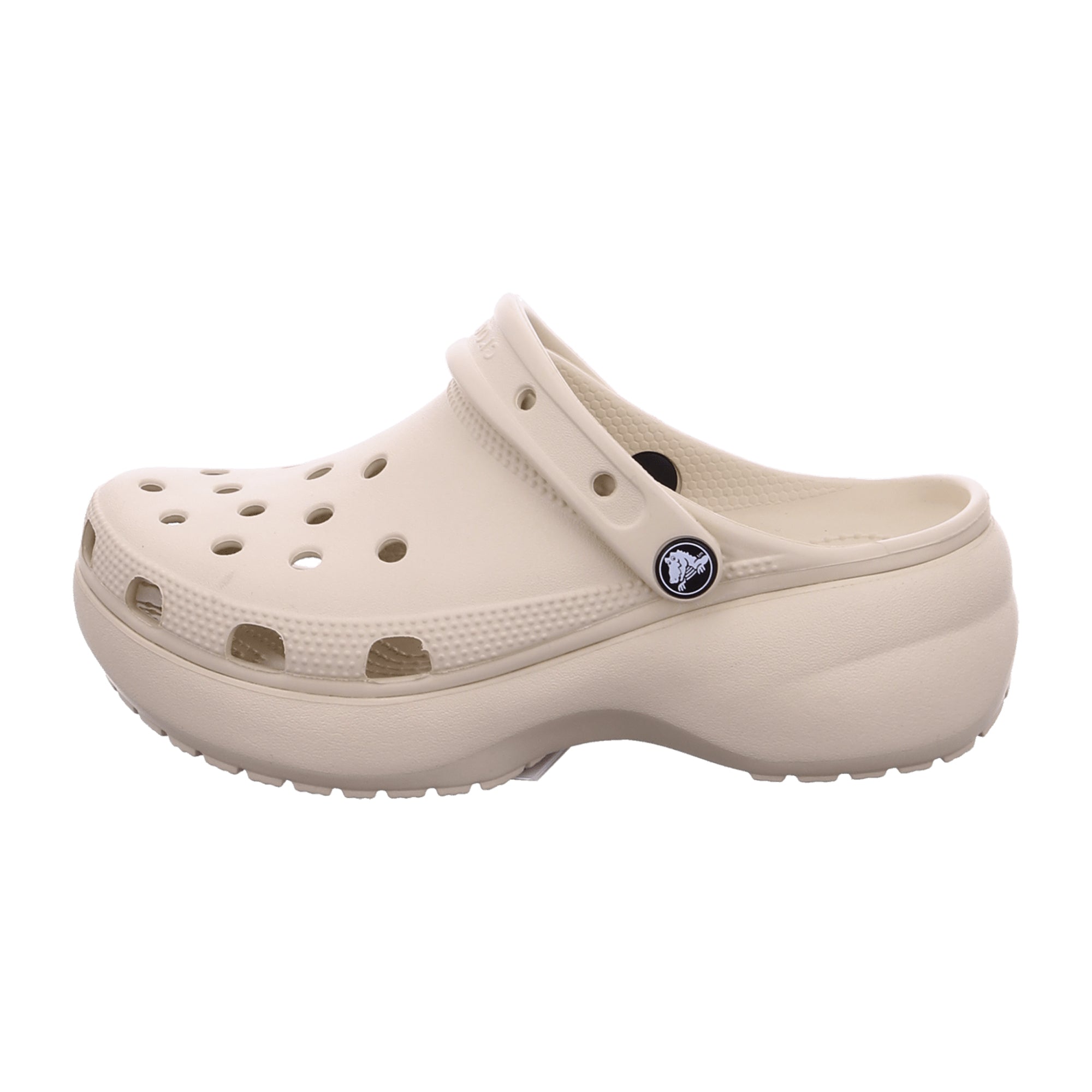 Crocs Classic Platform Clog W Beige for Men - Stylish Elevated Comfort Footwear