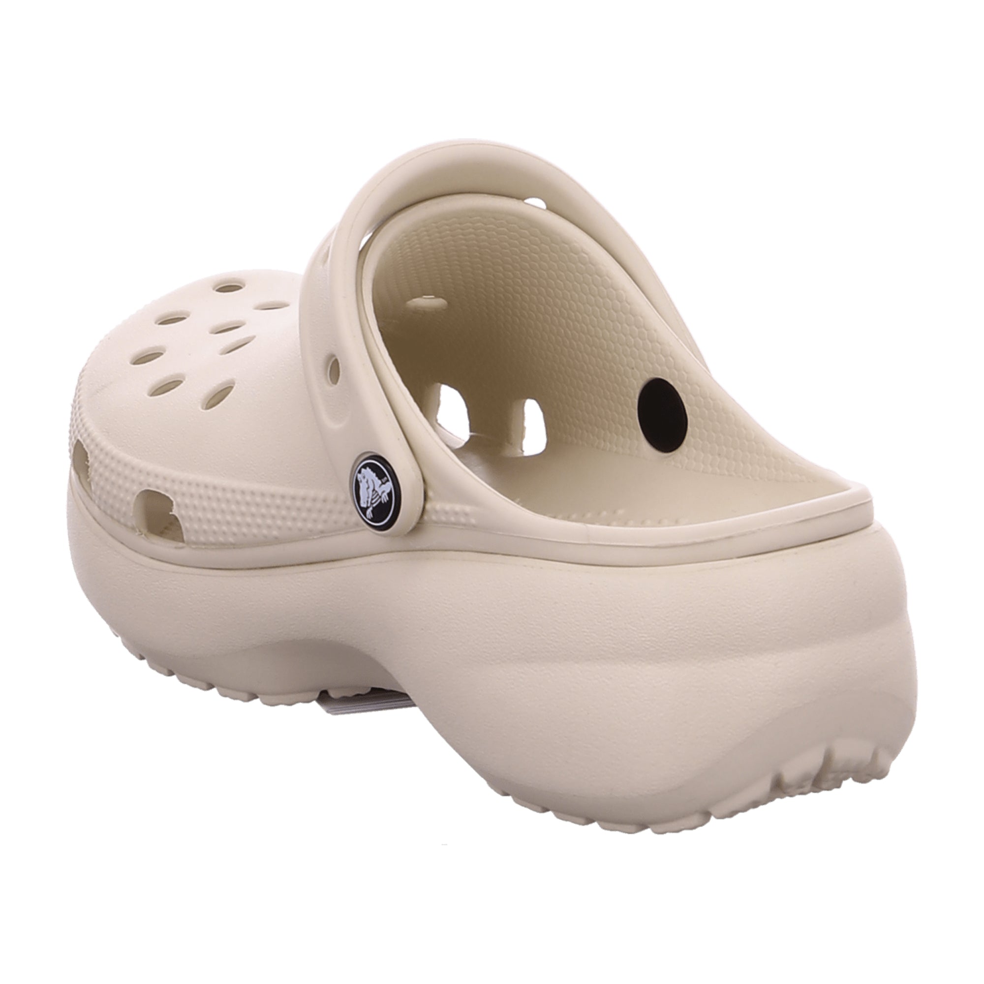 Crocs Classic Platform Clog W Beige for Men - Stylish Elevated Comfort Footwear