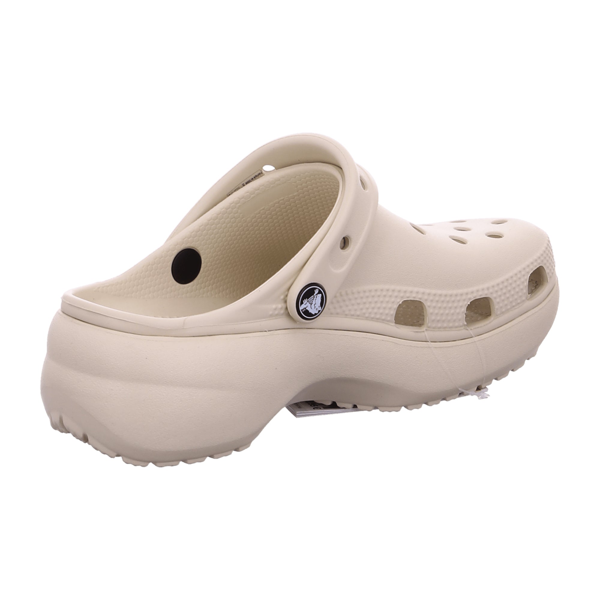 Crocs Classic Platform Clog W Beige for Men - Stylish Elevated Comfort Footwear