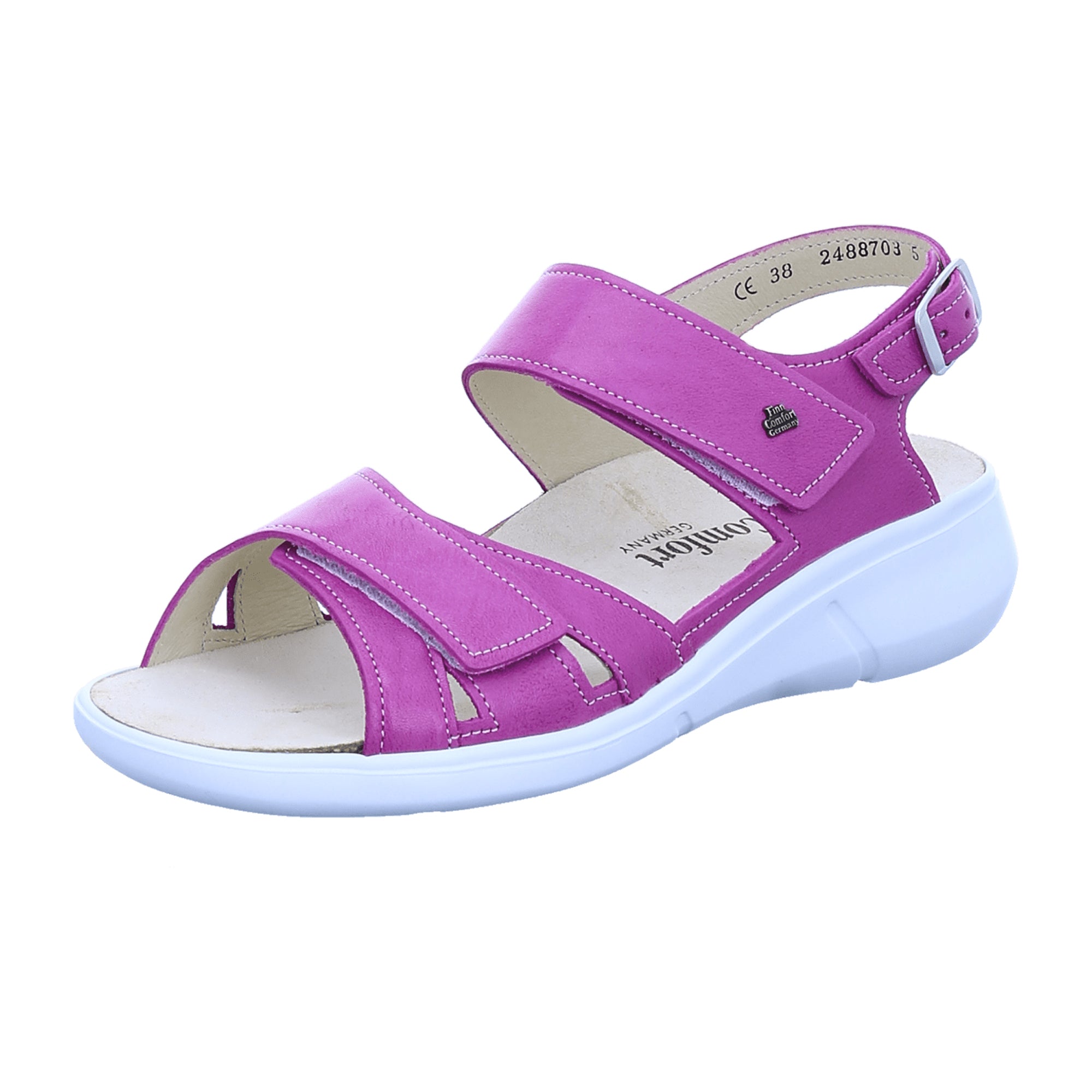 Finn Comfort Nadi Women's Comfortable Sandals in Trendy Pink