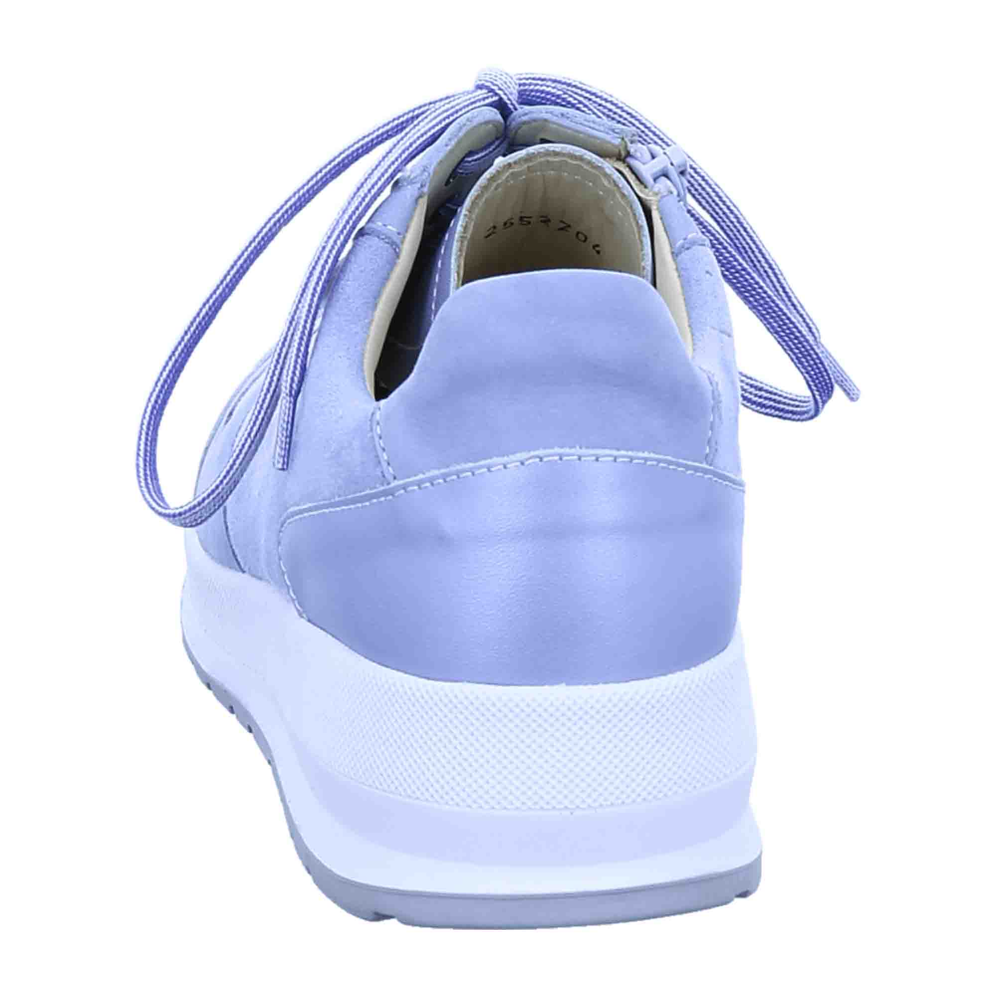 Finn Comfort Mori Sky Blue Lace-Up Shoes with Removable Insole - Comfortable Leather Shoes for Women