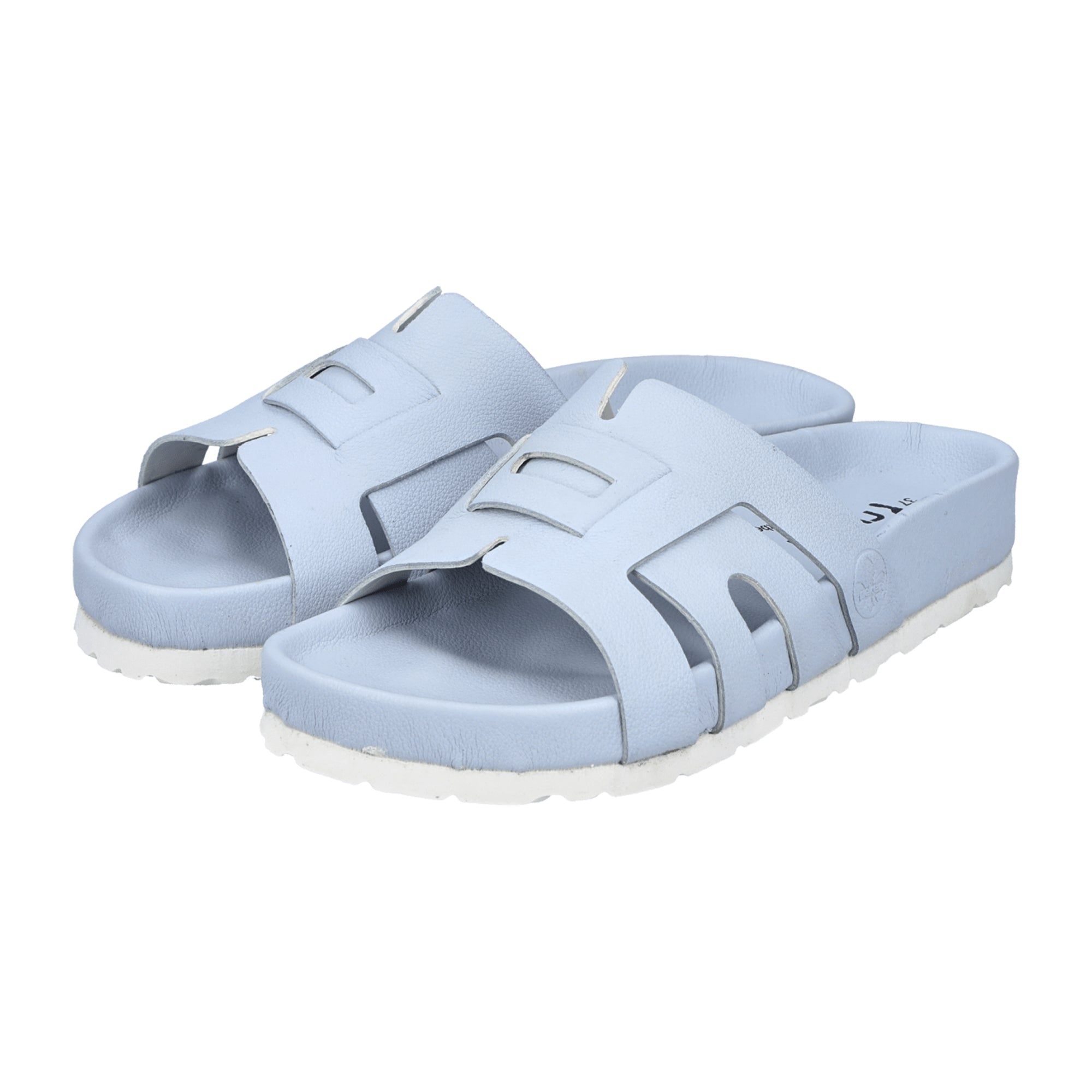 Rieker Women's Blue Sandals Slip-On Lightweight Comfortable Synthetic Shoes