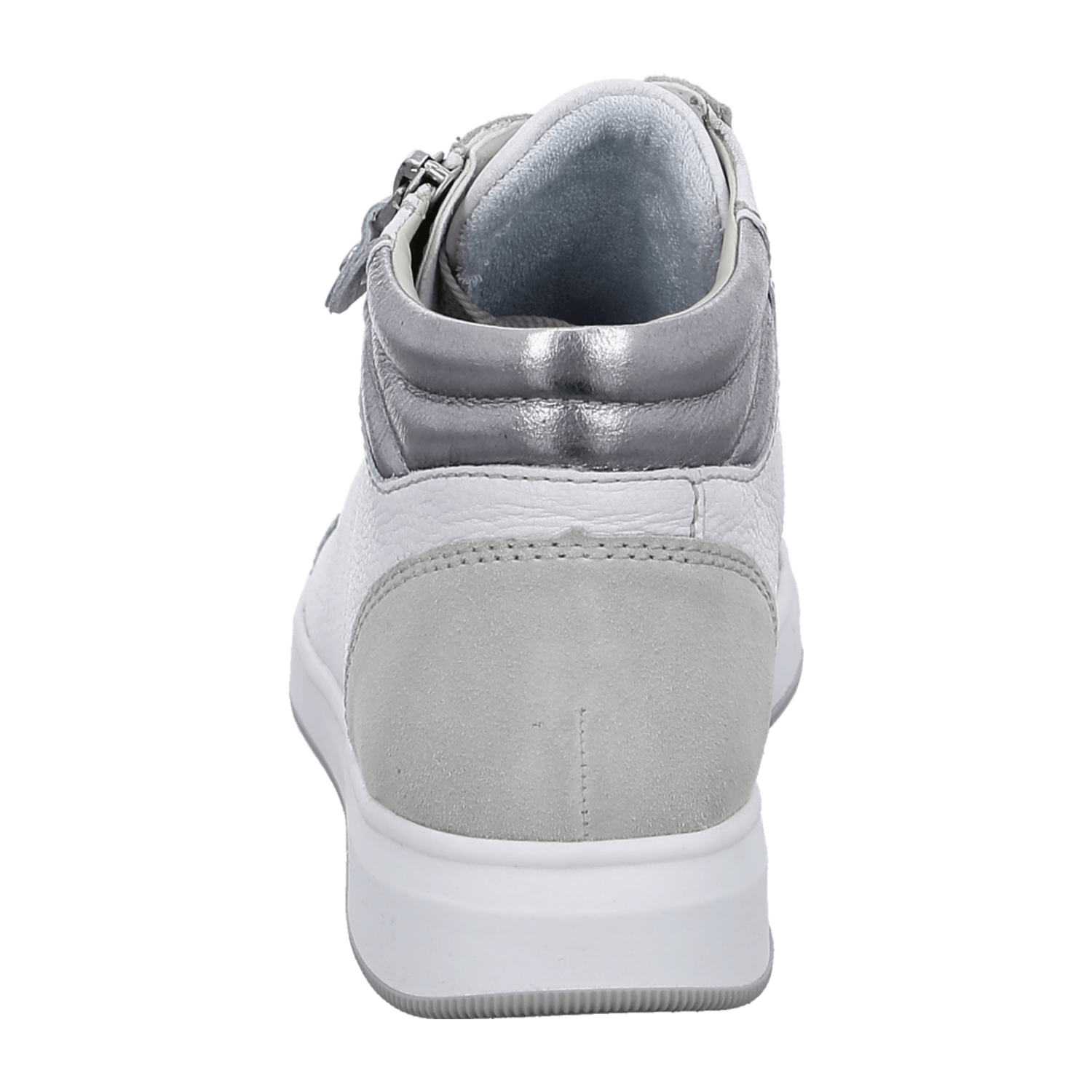ARA ROM Women's Sneakers in White Smooth Leather with Lace-Up Closure and Textile Lining