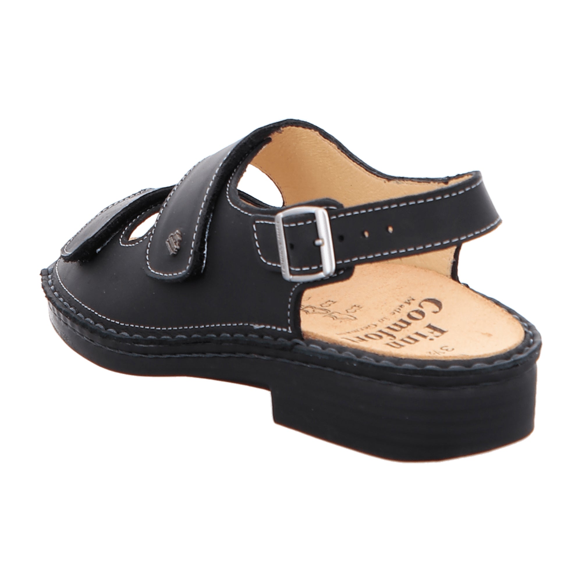 Finn Comfort Tahiti Women's Sandals, Elegant Black Leather - Comfort & Style