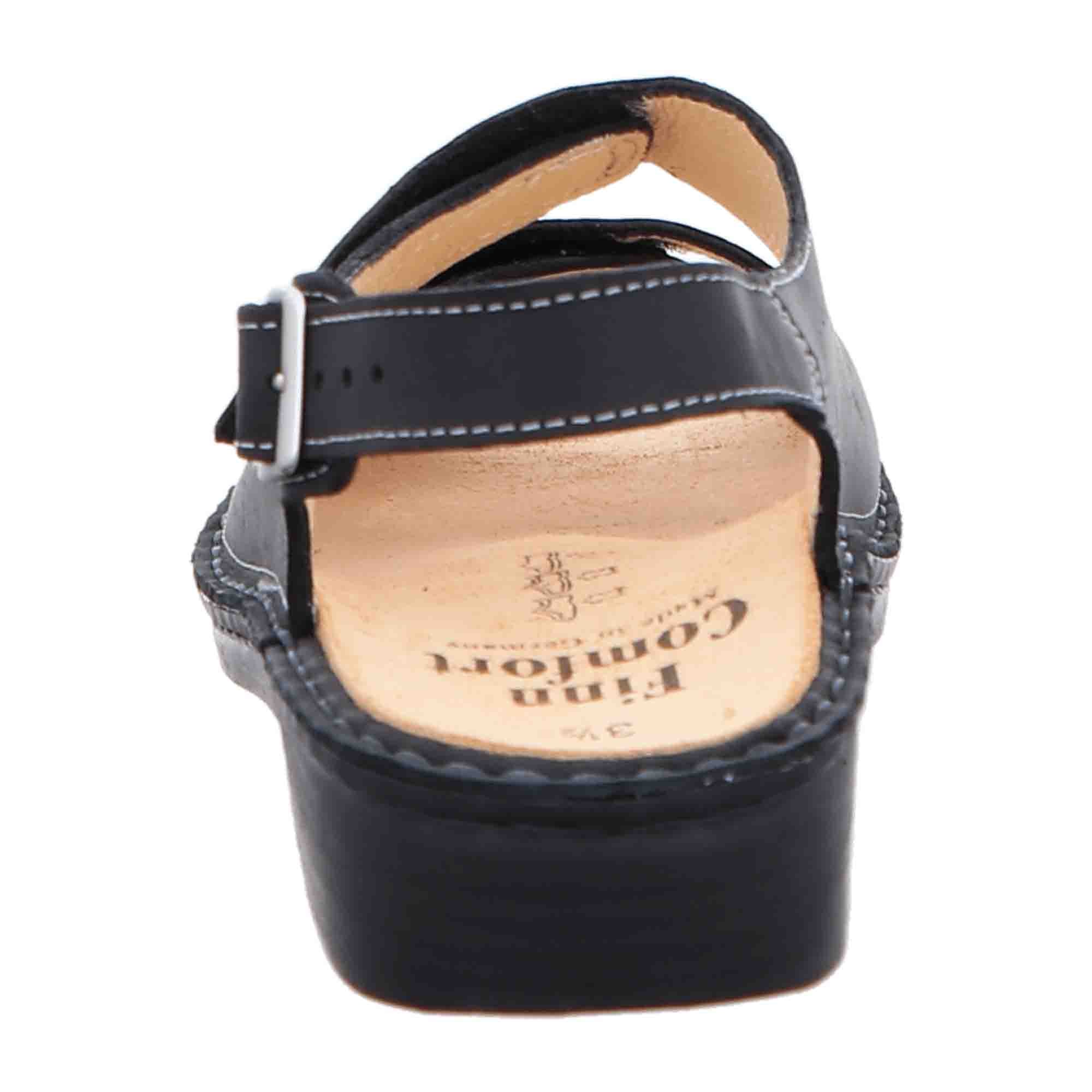 Finn Comfort Tahiti Women's Sandals, Elegant Black Leather - Comfort & Style