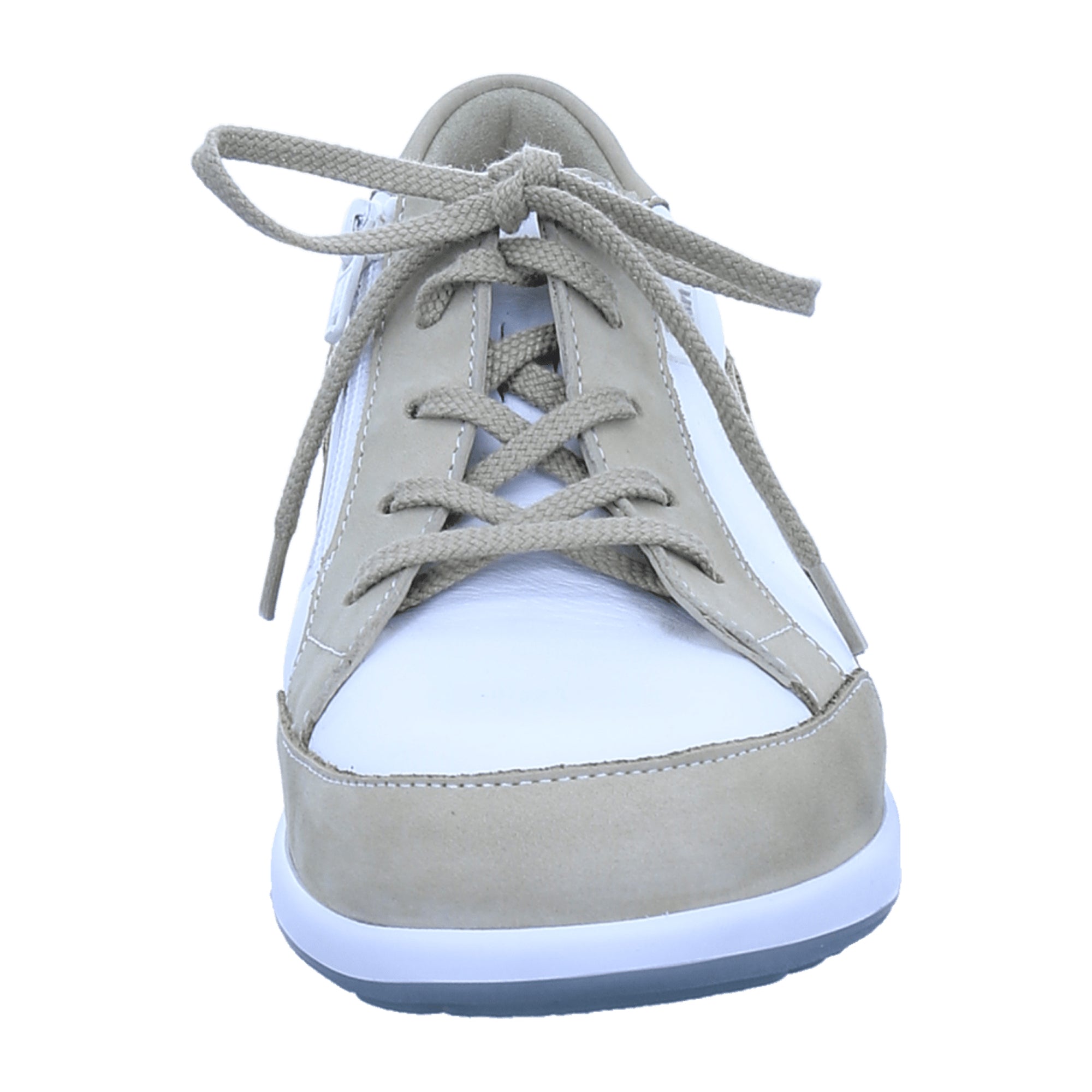 Finn Comfort Prato Women's Lace-Up Shoe, Ivory White Nubuck Leather - Comfortable & Supportive