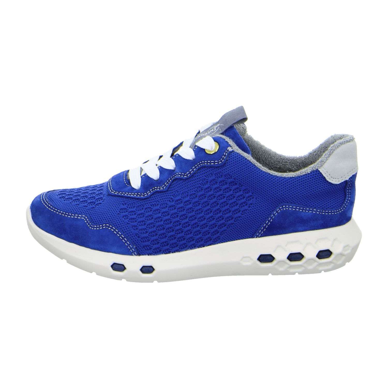 ARA Jumper Energystep Lace-Up Low-Top Sneakers for Women in Blue Mesh