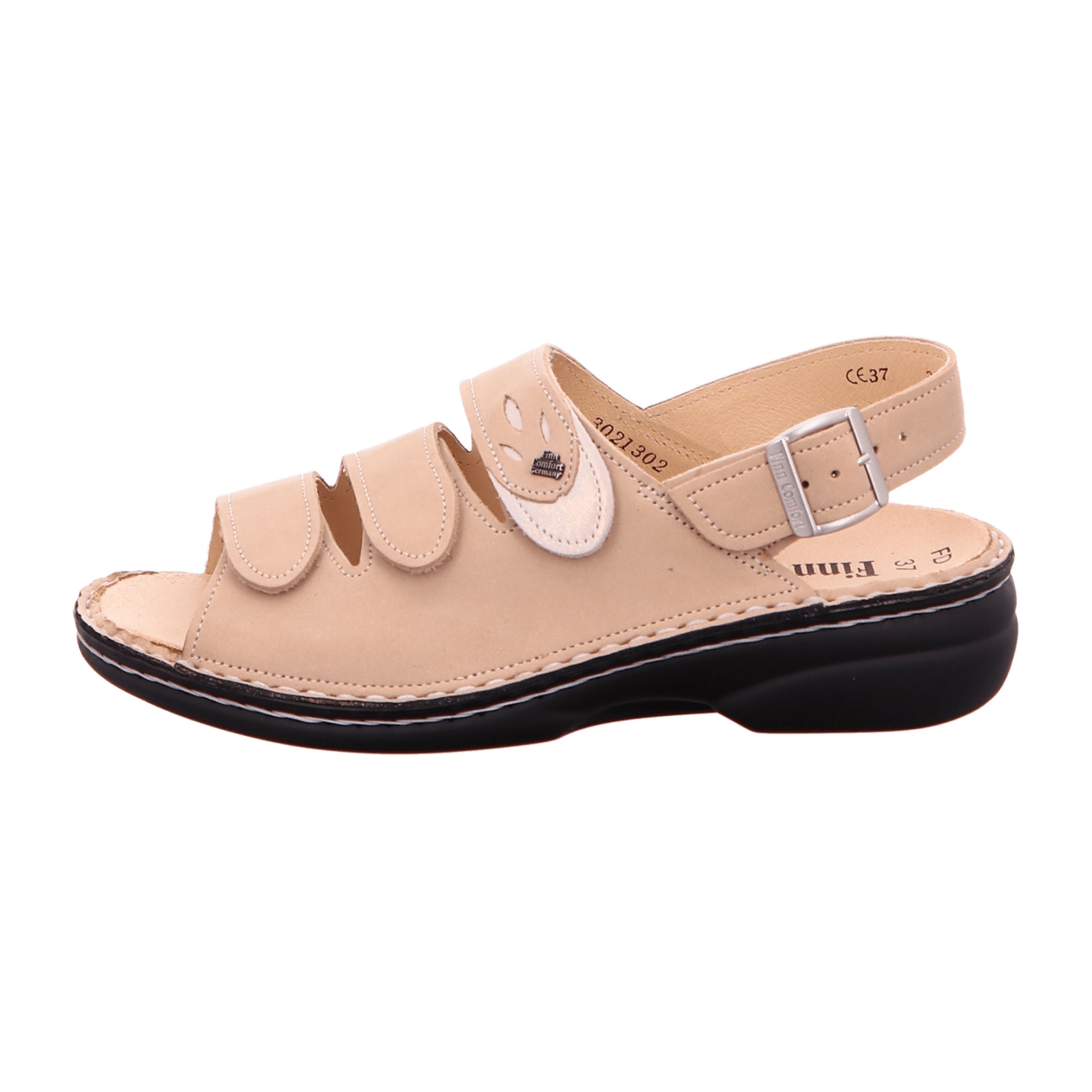 Finn Comfort Saloniki Women's Sandals – Ivory/Champagne Beige