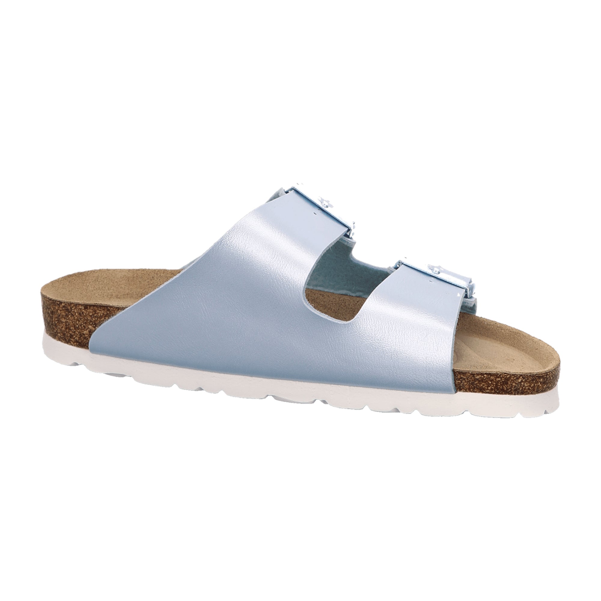 Rohde Classic Women's Slip-On Sandals Blue Synthetic Leather Spring Summer
