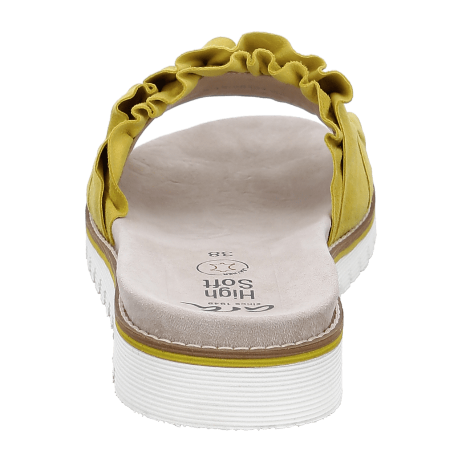 ARA Kent Sport Sandal Sunset for Women in Yellow Suede with Leather Lining