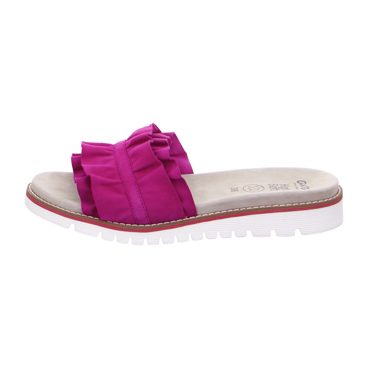 ARA KENT KENT-S Women's Clogs in Pink Suede with Hook-and-Loop Closure