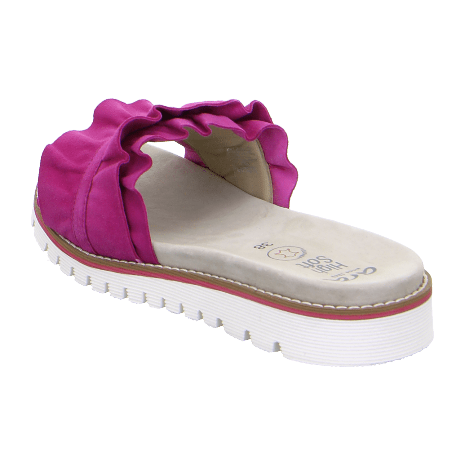 ARA KENT KENT-S Women's Clogs in Pink Suede with Hook-and-Loop Closure