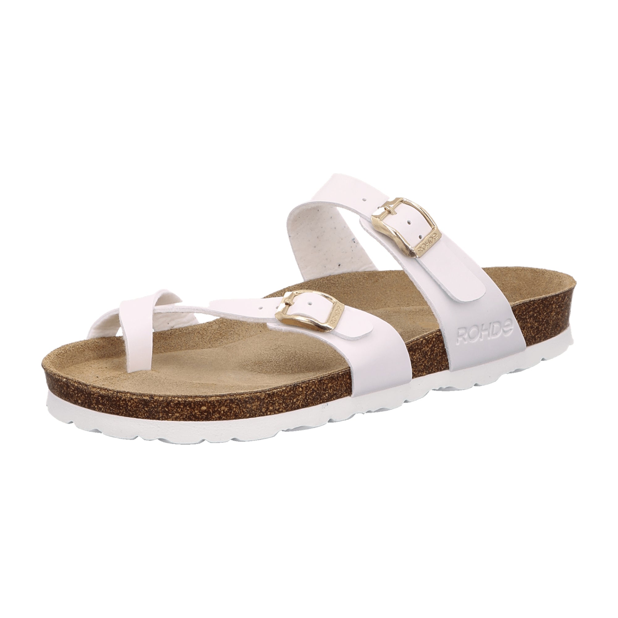 Rohde Women's White Thong Sandals with Synthetic Upper and Textile Lining