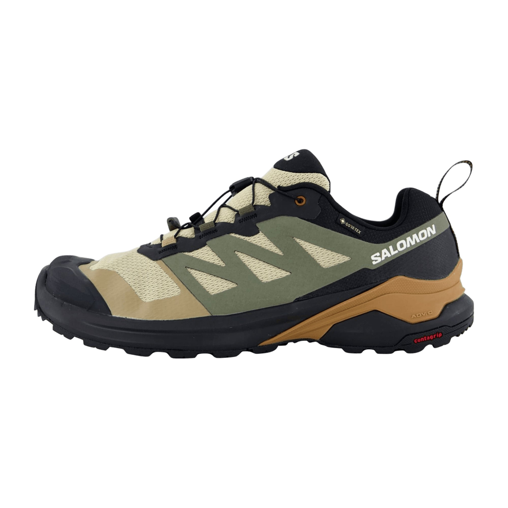 Salomon shoes X-ADVENTURE GTX Safari/Black for men, green