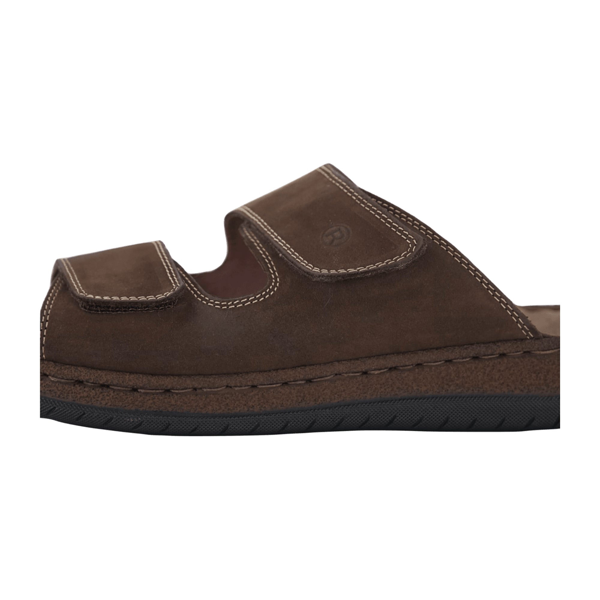 Rohde Bio Men's Brown Suede Sandals with Adjustable Straps and Leather Lining