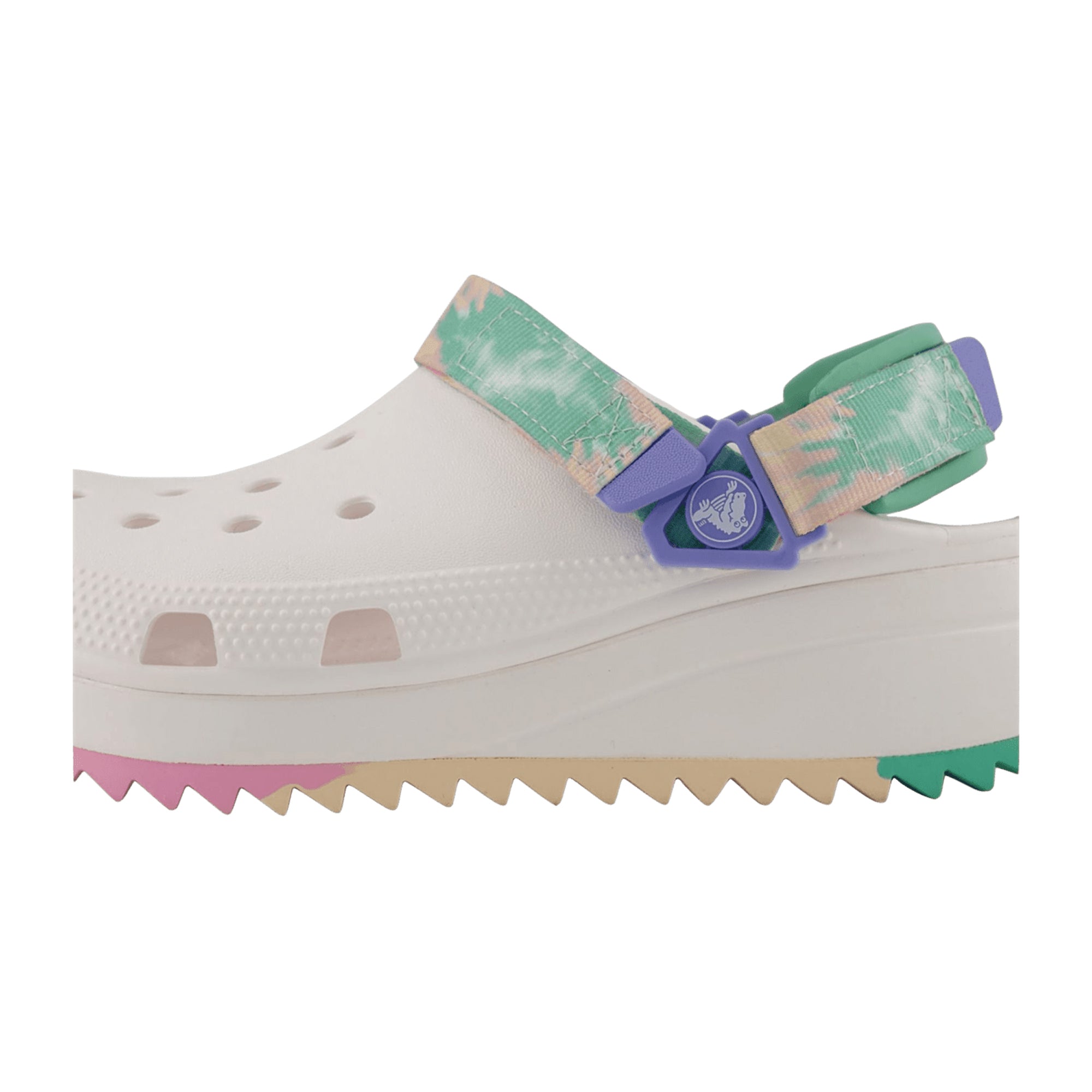 Crocs Classic Hiker Ombre Kids' Clog - Stylish White Gradient, Lightweight Footwear