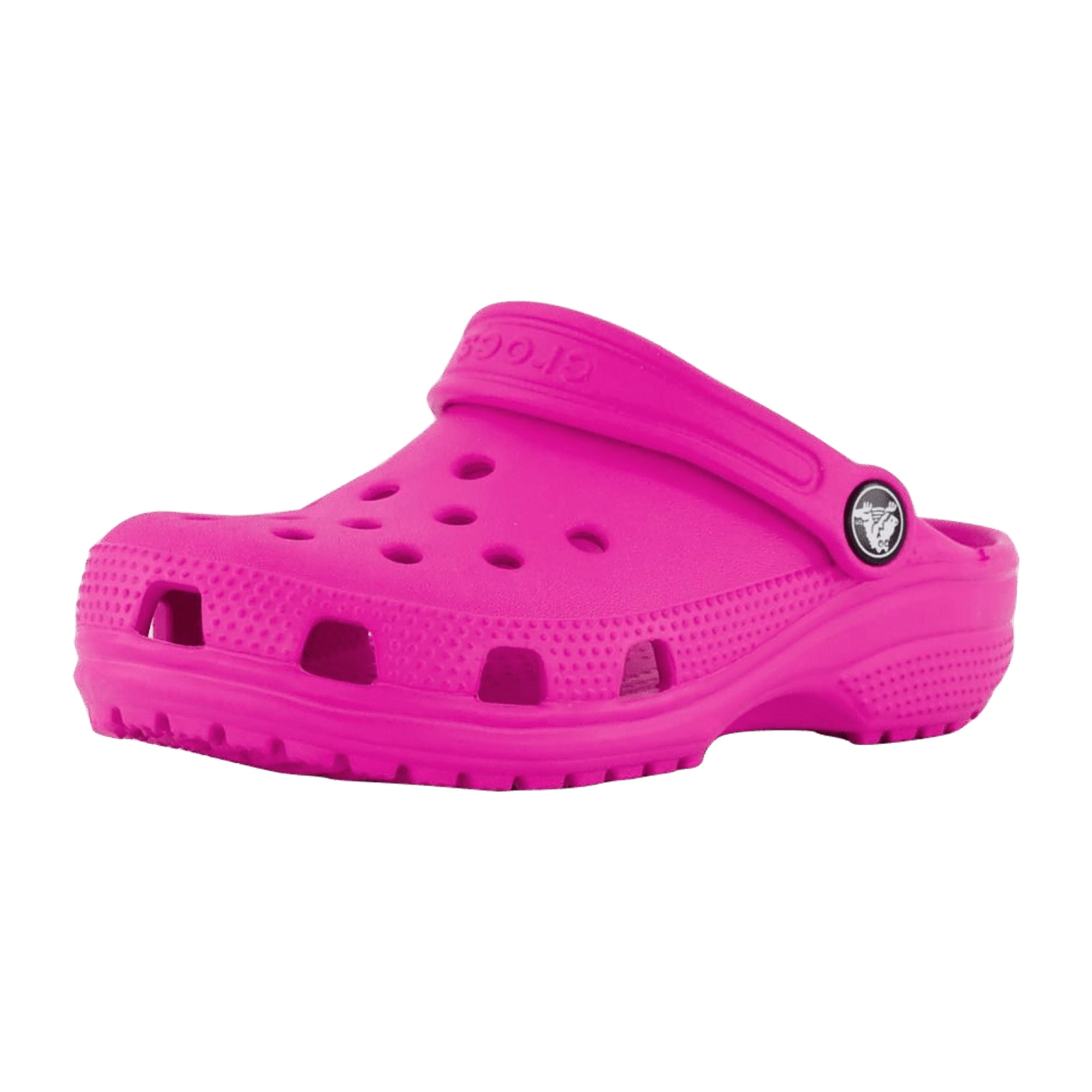 Crocs Classic Clog K for Kids, Vibrant Pink - Comfortable & Durable
