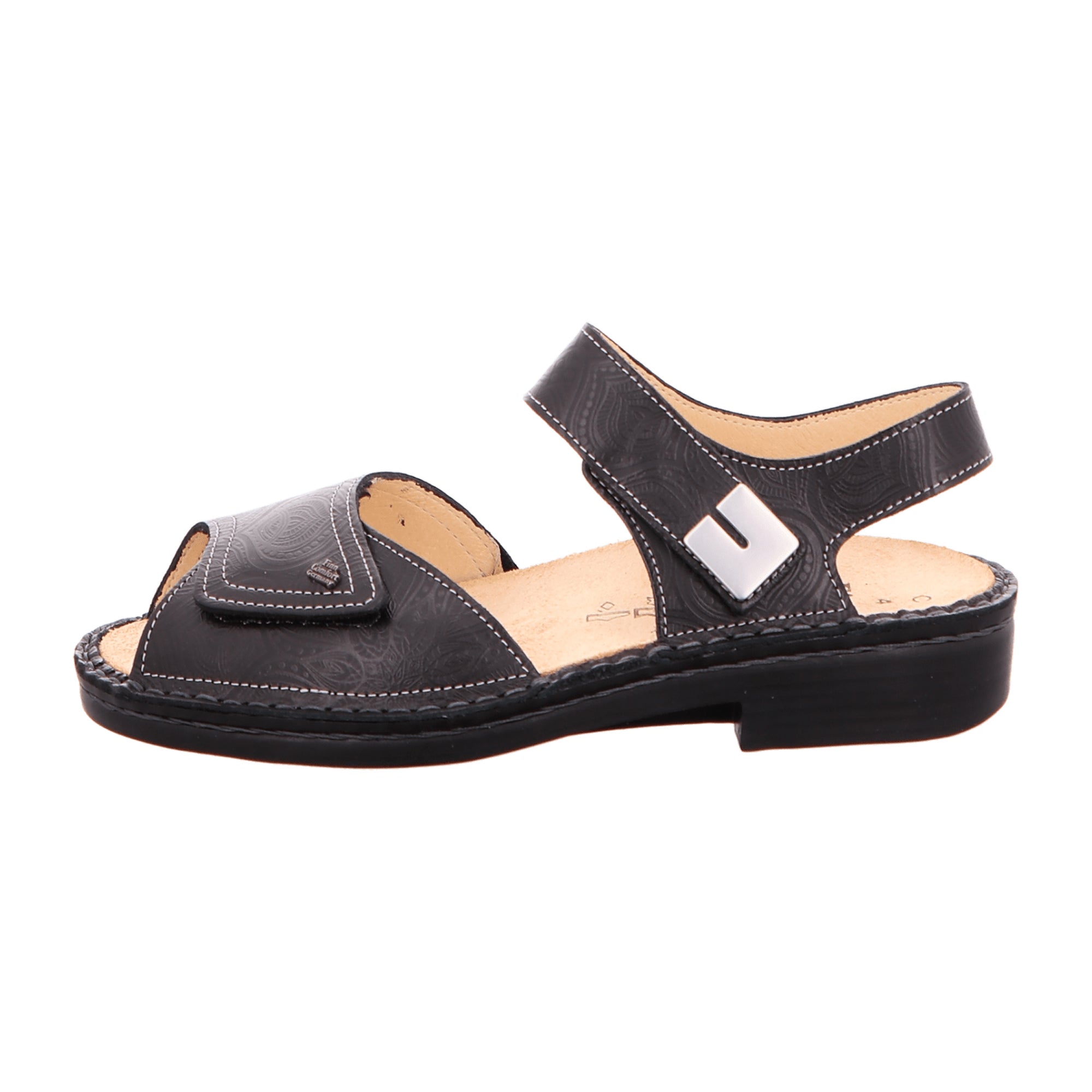 Finn Comfort Luxor Women's Comfort Sandals - Stylish & Durable Black Leather