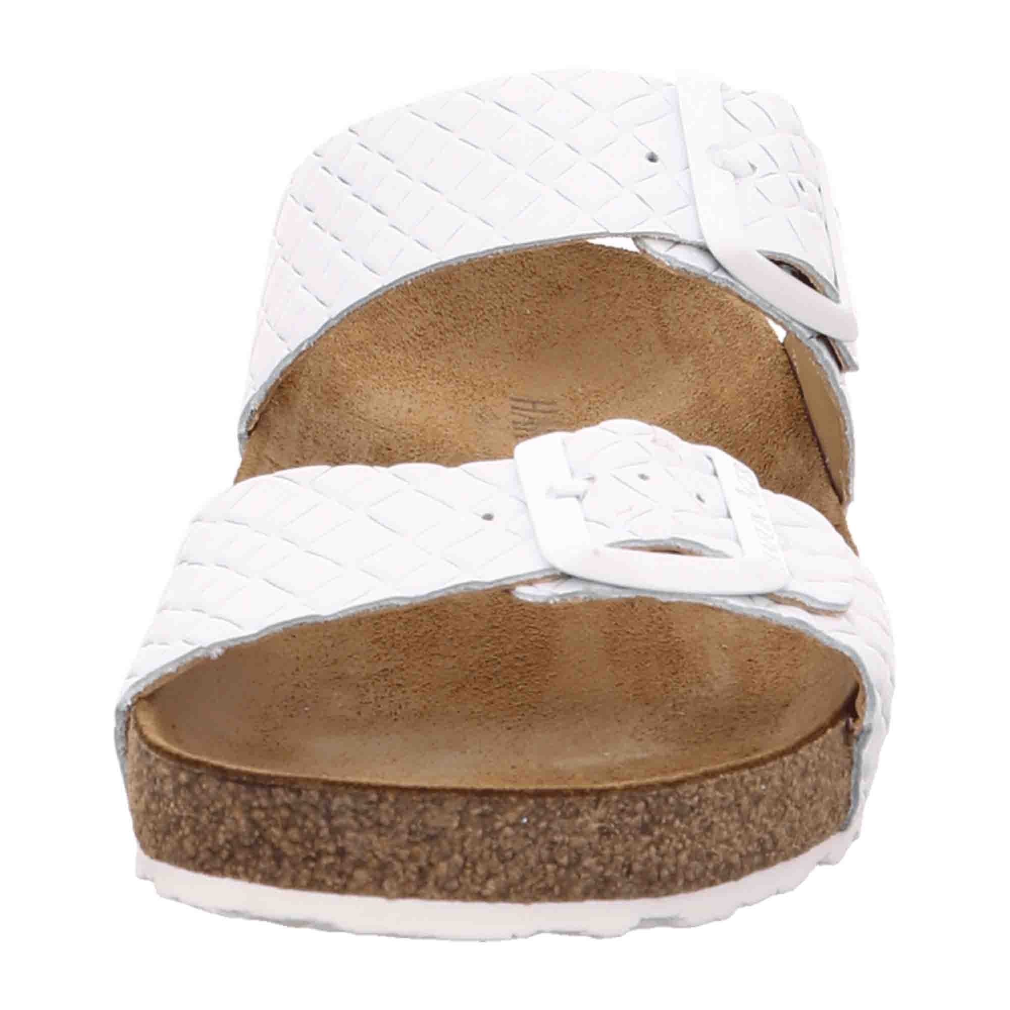 Haflinger Bio Andrea Women's Sandals 819016 1705 in White - Eco-Friendly Fashion