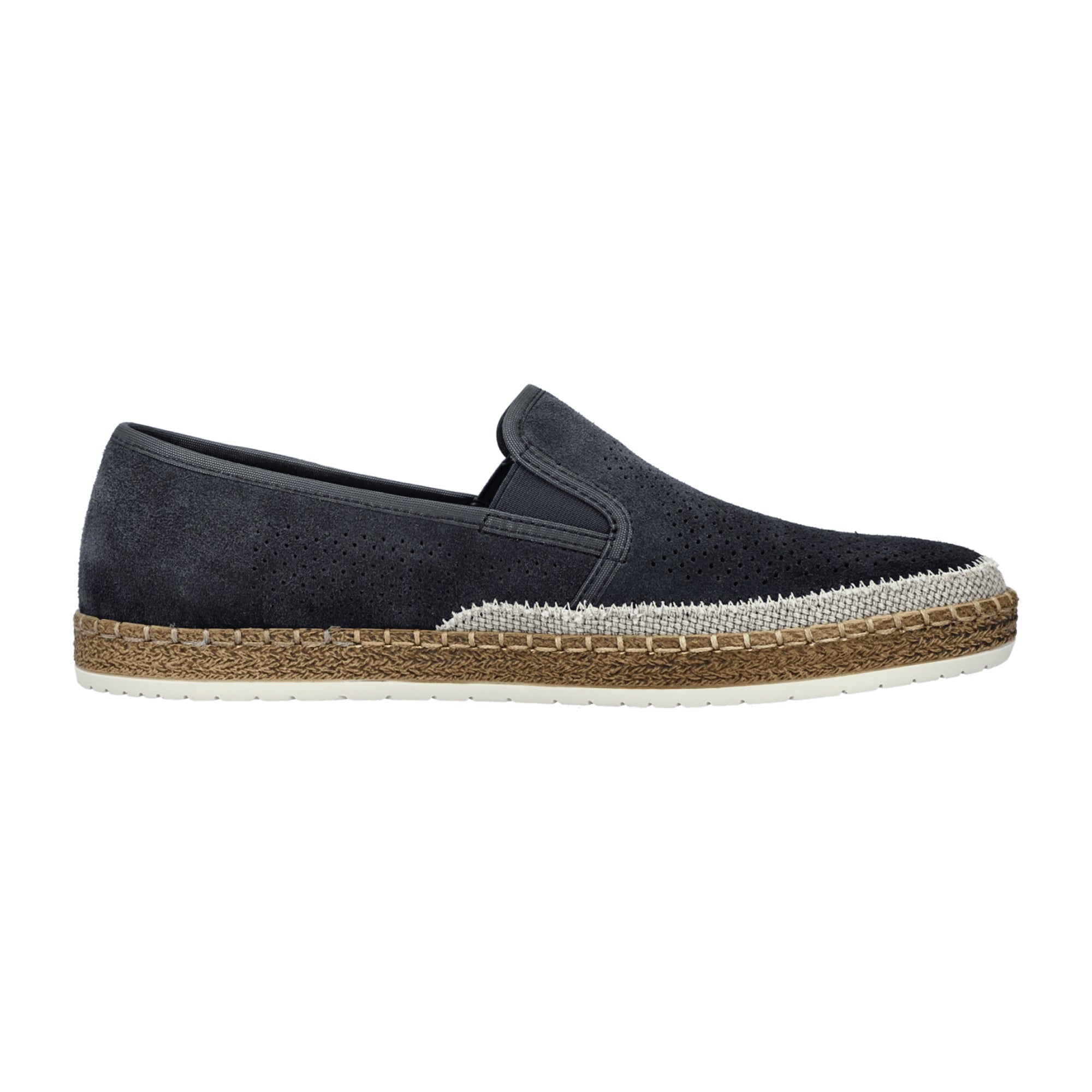 Rieker Classic Blue Slip-On Loafers for Men