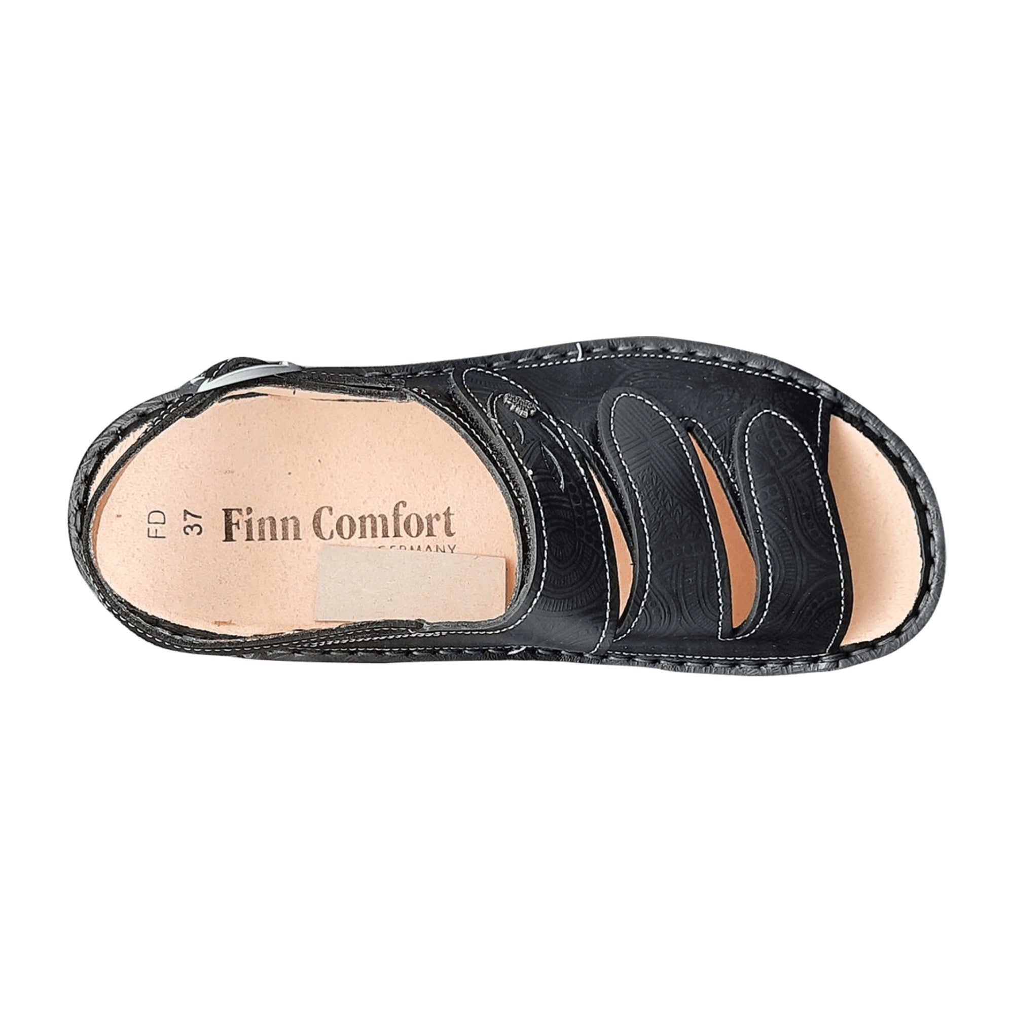 Finn Comfort Saloniki Women's Comfort Sandals, Black - Stylish & Durable