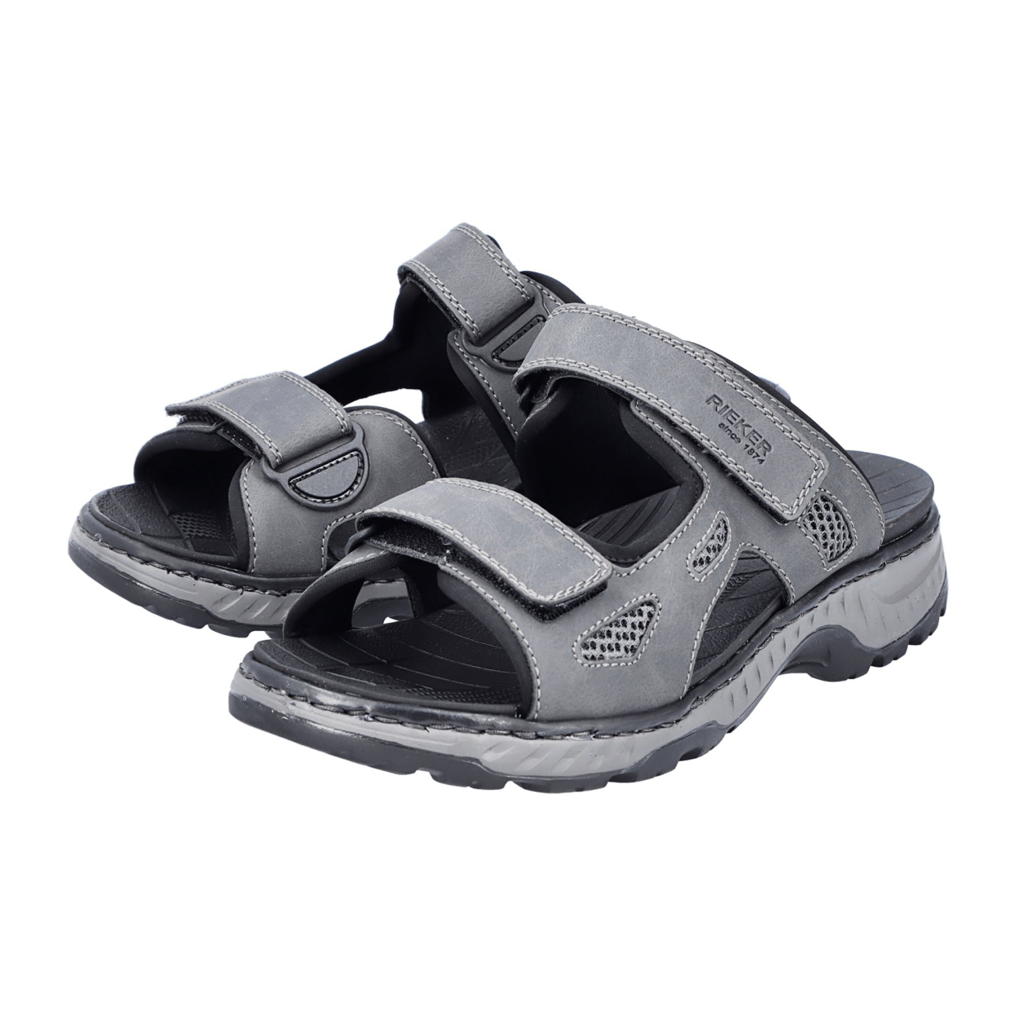 Rieker 21881 Men's Gray Casual Shoes for Spring and Summer