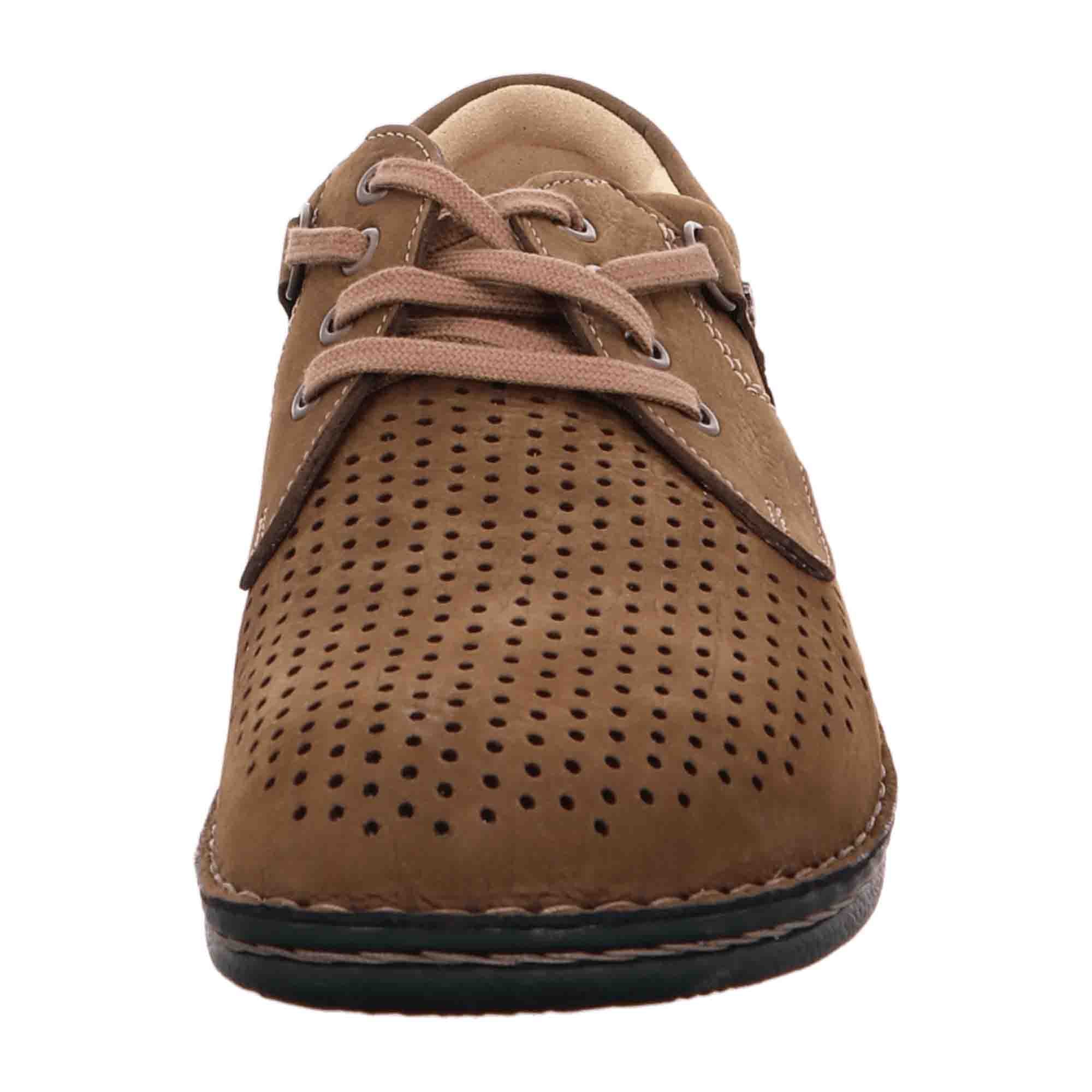 Finn Comfort Men's Stylish Comfort Lace-Up Shoes, Durable Brown Leather