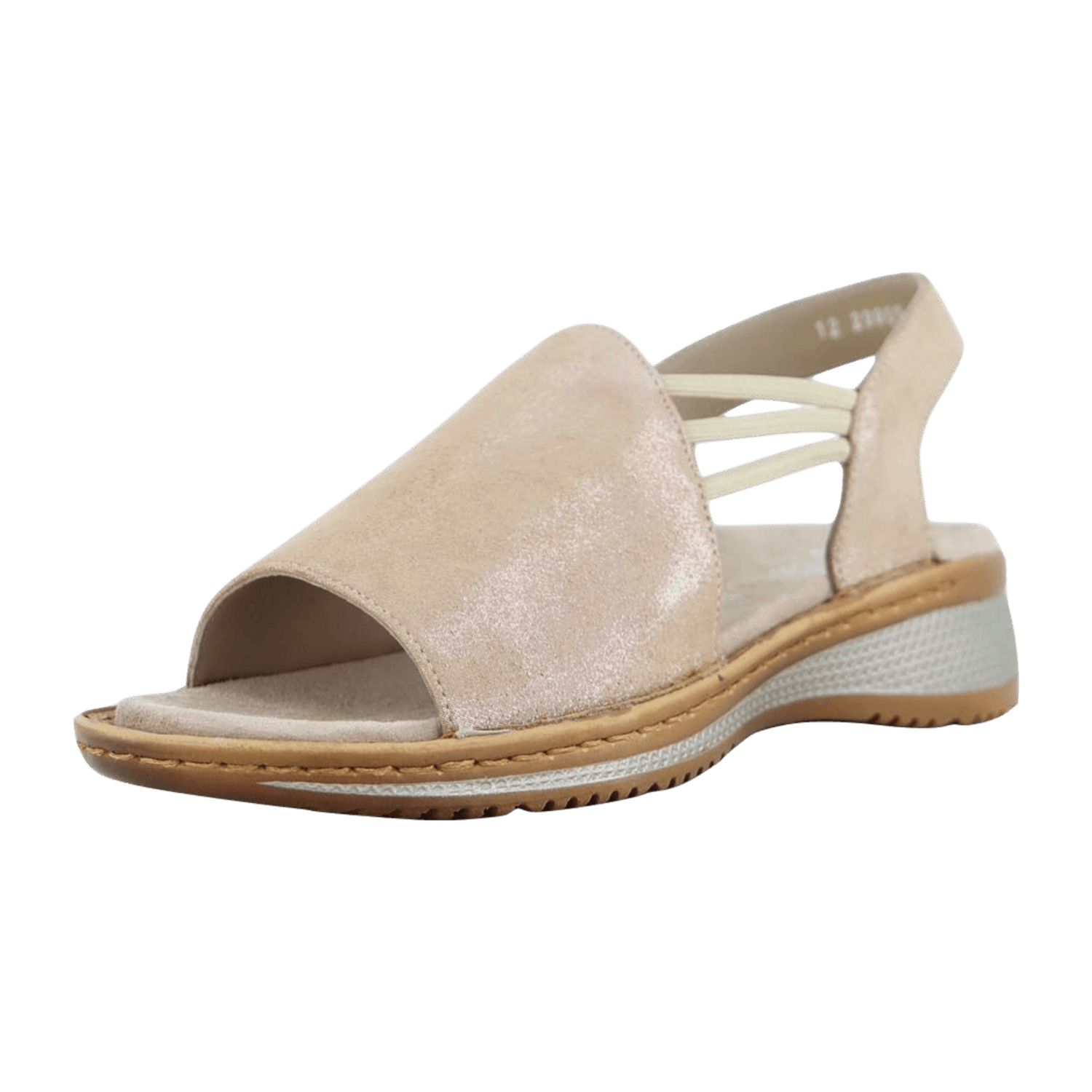 ARA HAWAII Women's Suede Sandals Beige with Hook-and-Loop Closure and Ankle Strap