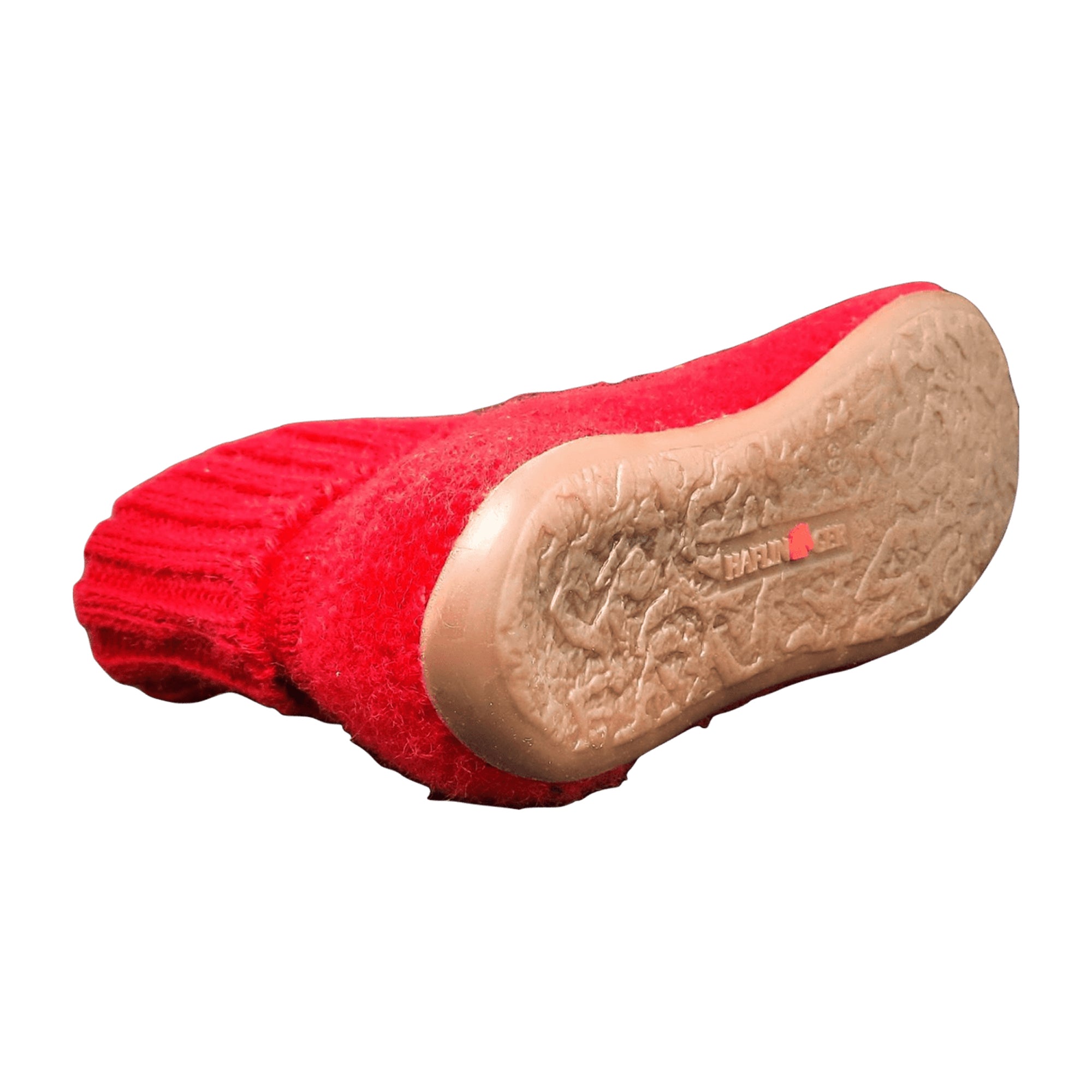 Haflinger Karlo Women's Red Wool Slippers | Comfortable & Stylish