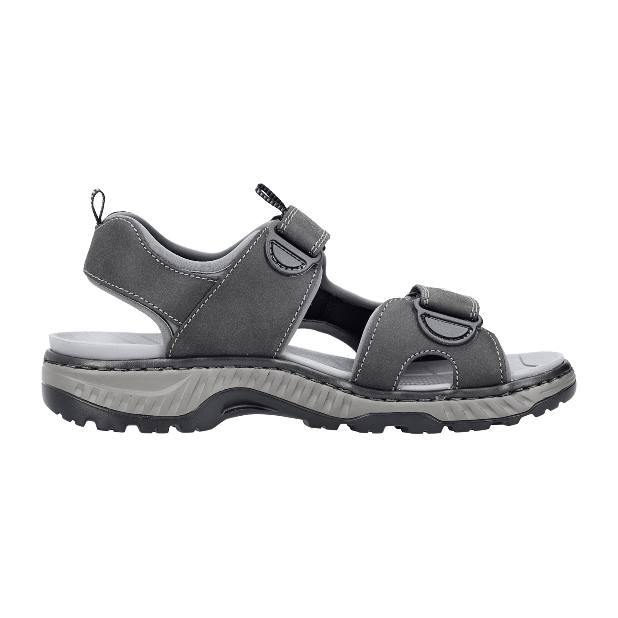 Rieker Burlington Men's Gray Shoes Spring Summer Wide Fit Comfortable