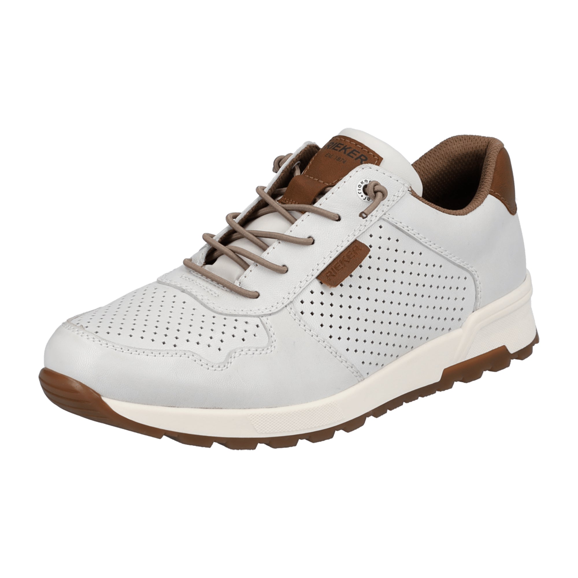 Rieker FSK White Men's Casual Lace-Up Shoes