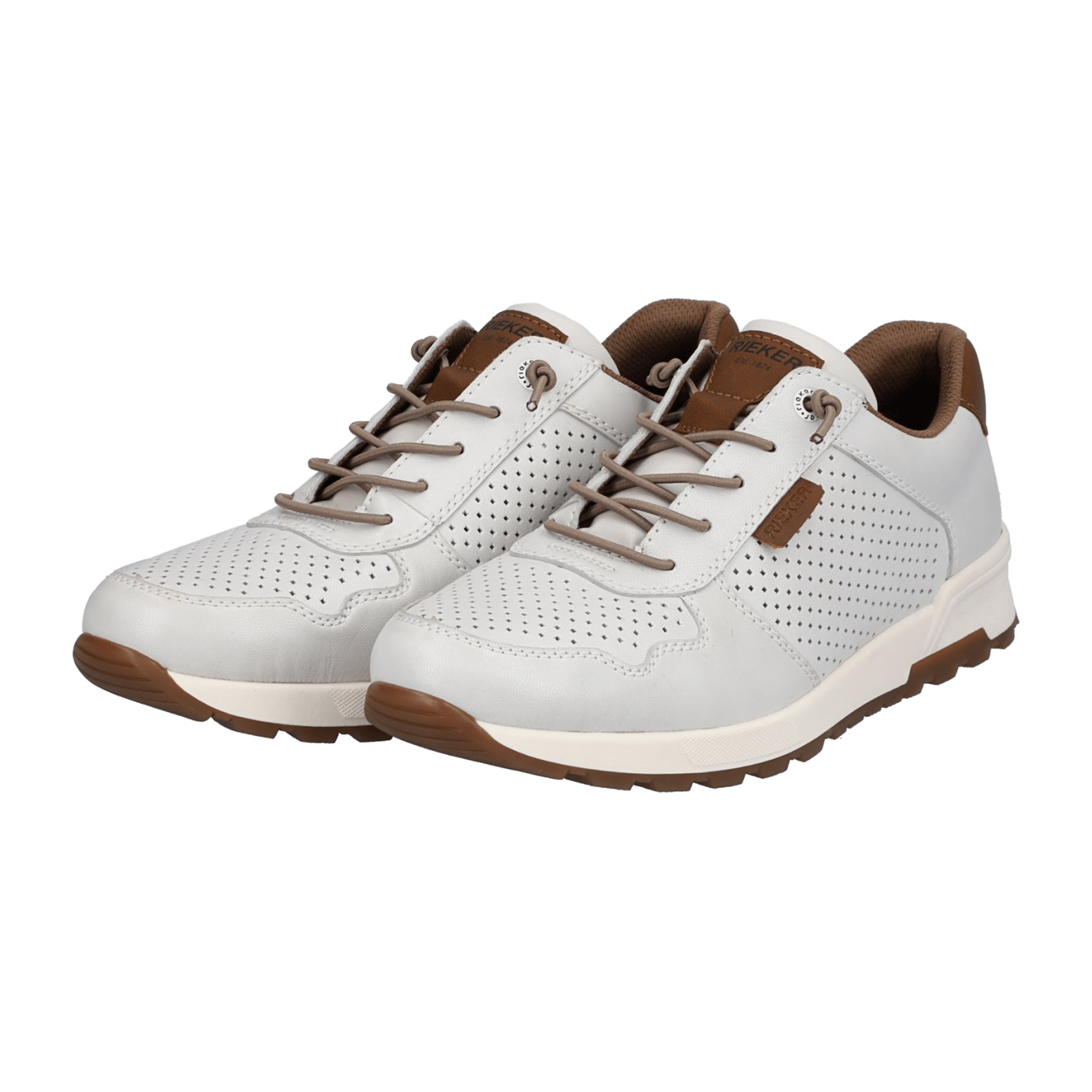 Rieker FSK White Men's Casual Lace-Up Shoes