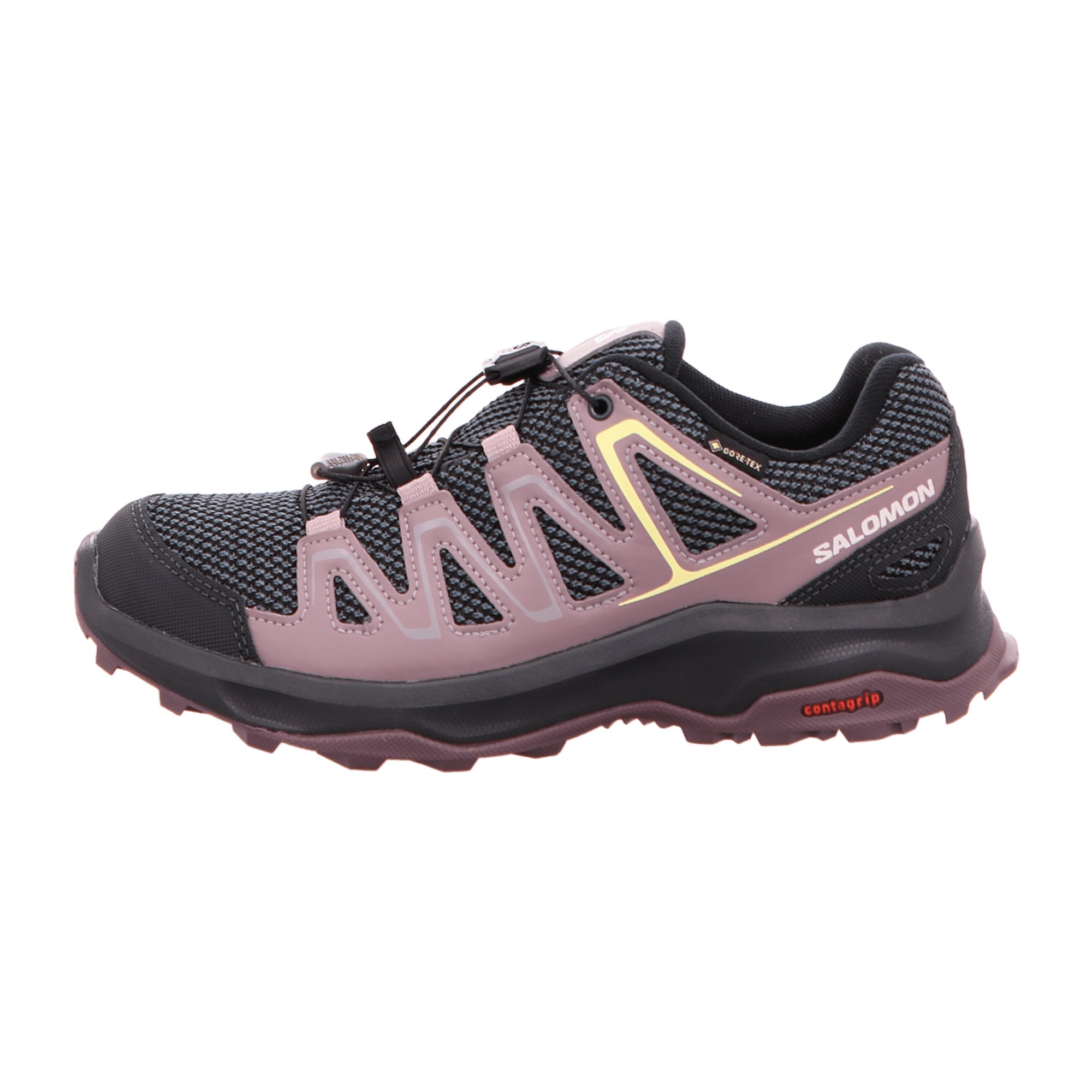 Salomon CUSTER GTX W Ebony/Moonsca for women, purple, shoes