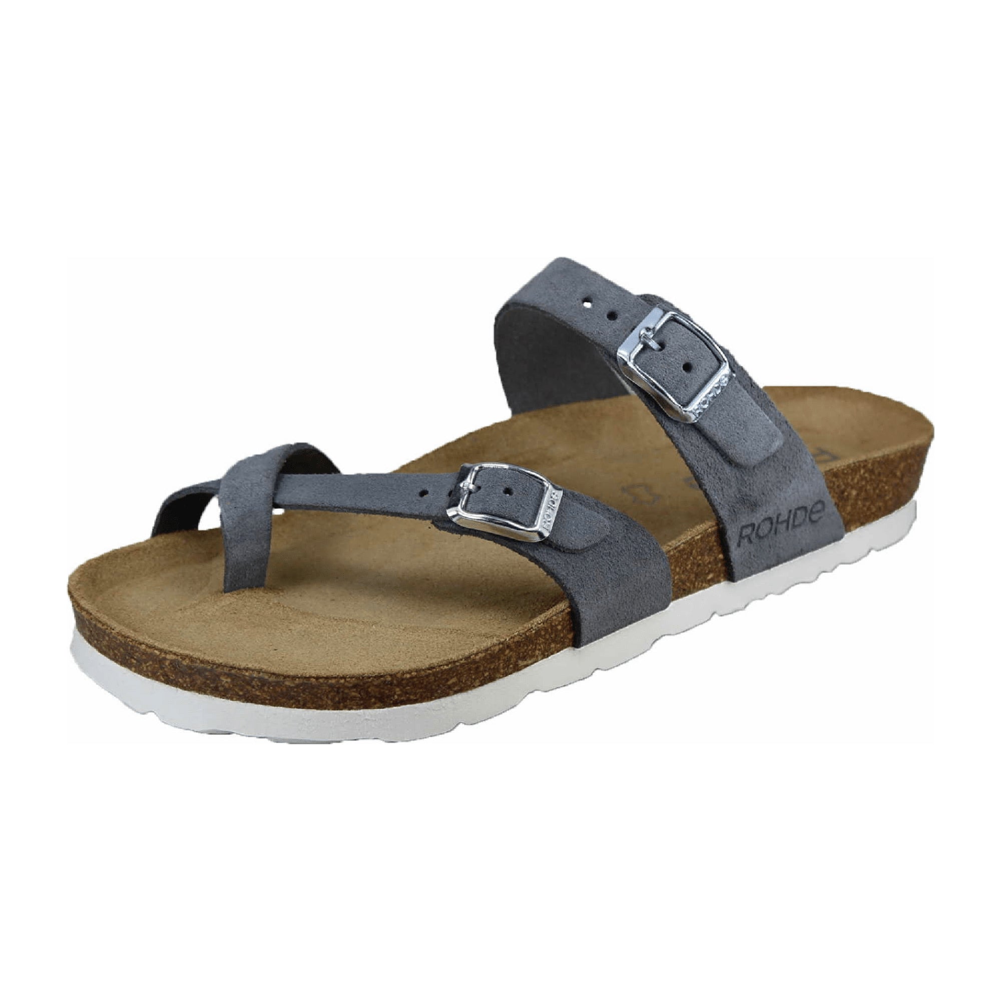 Rohde Women's Grey Basalt Thong Sandals for Spring and Summer