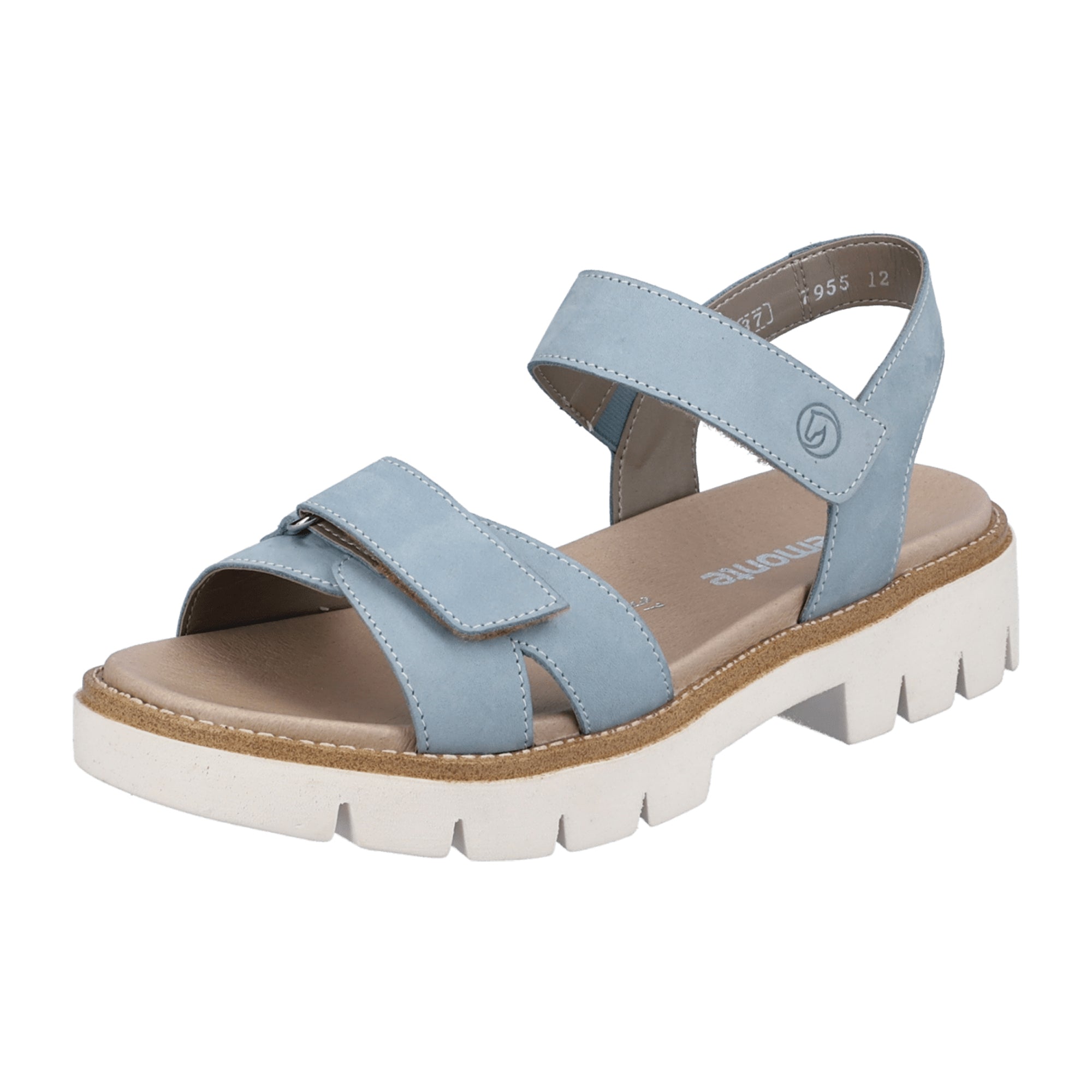 Remonte Women's Blue Comfort Sandals for Spring and Summer