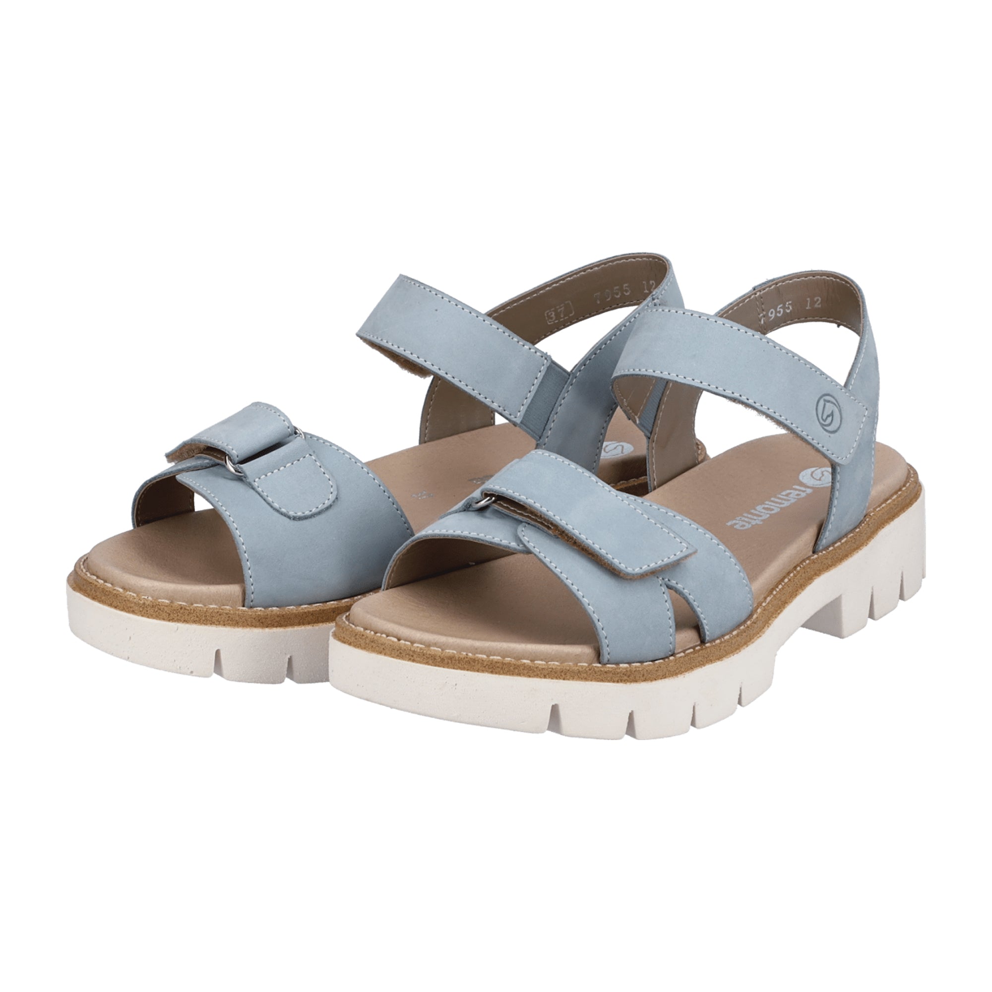 Remonte Women's Blue Comfort Sandals for Spring and Summer