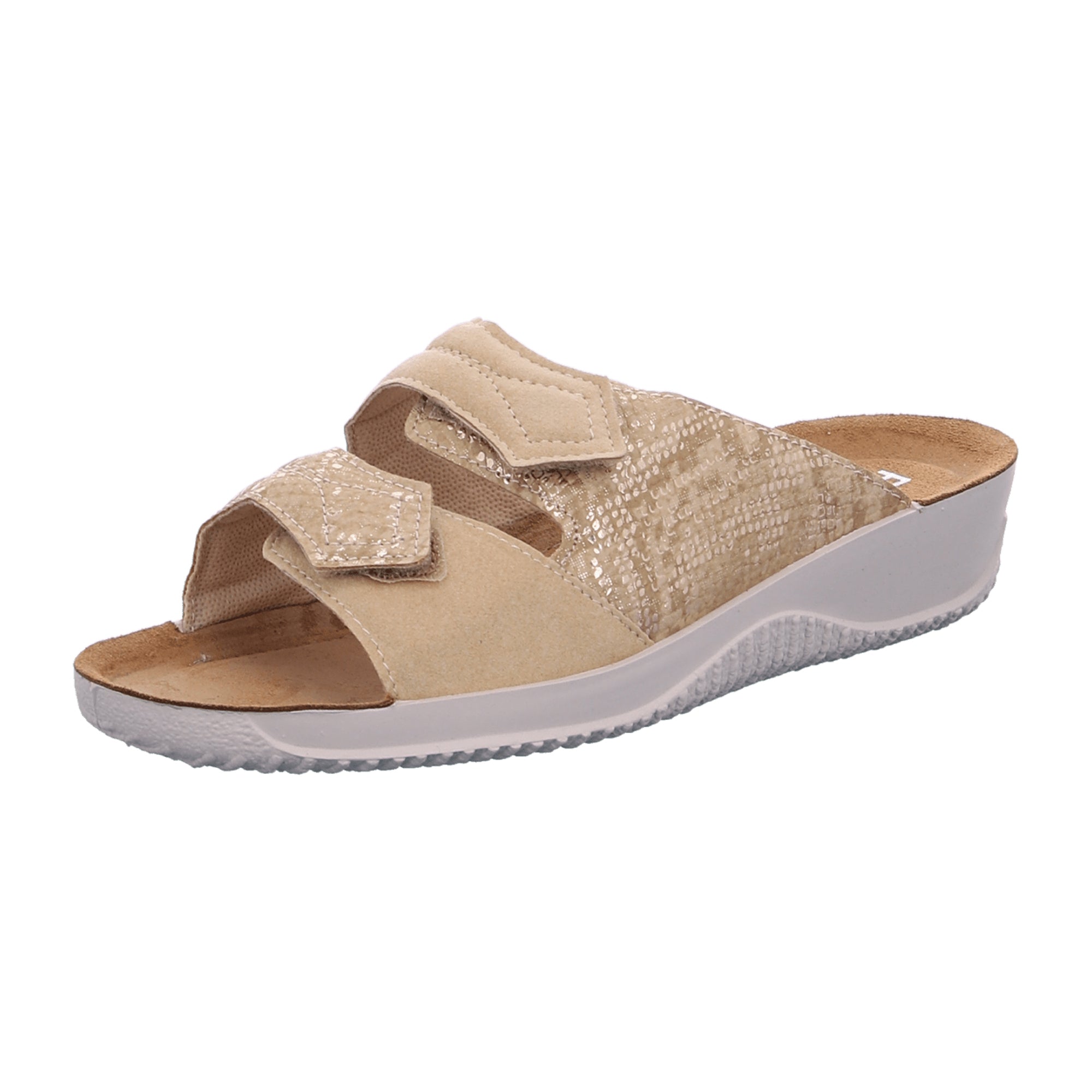 Rohde Comfortable Beige Slip-On Sandals for Women
