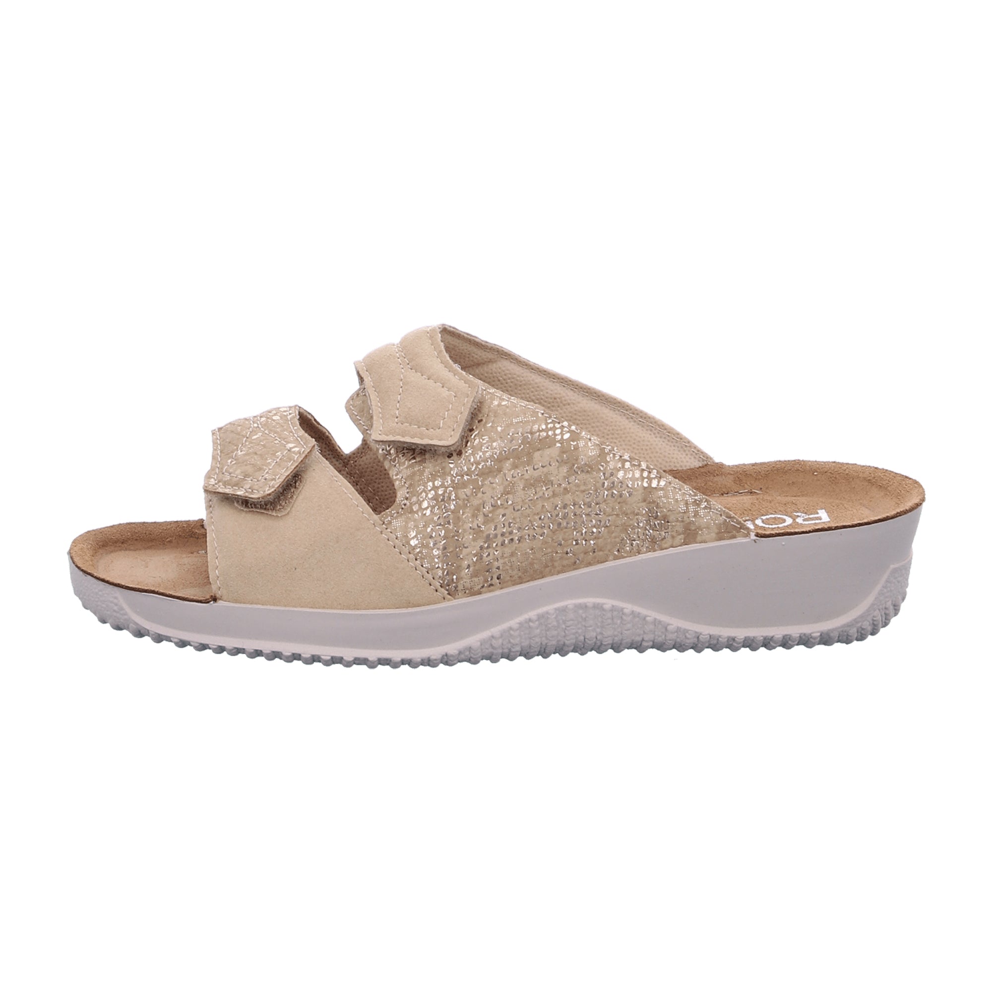 Rohde Comfortable Beige Slip-On Sandals for Women