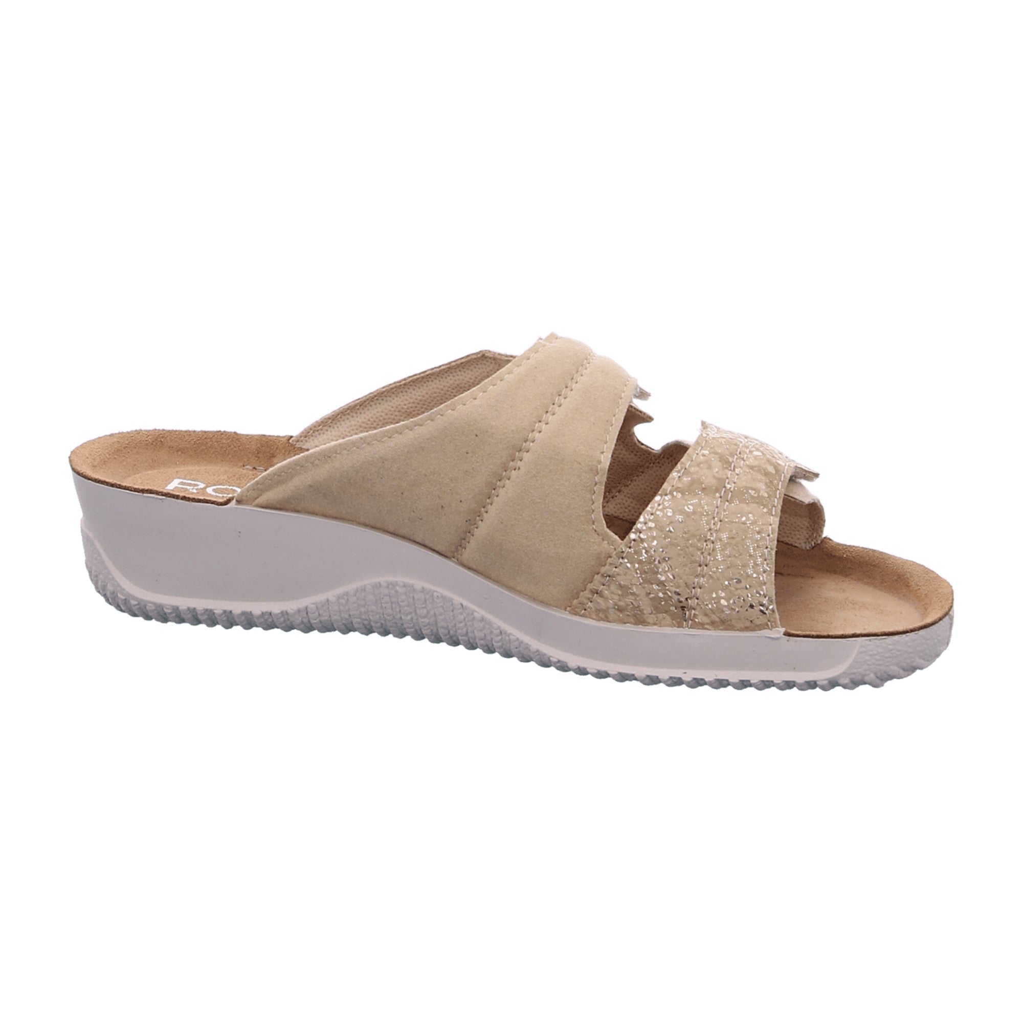Rohde Comfortable Beige Slip-On Sandals for Women