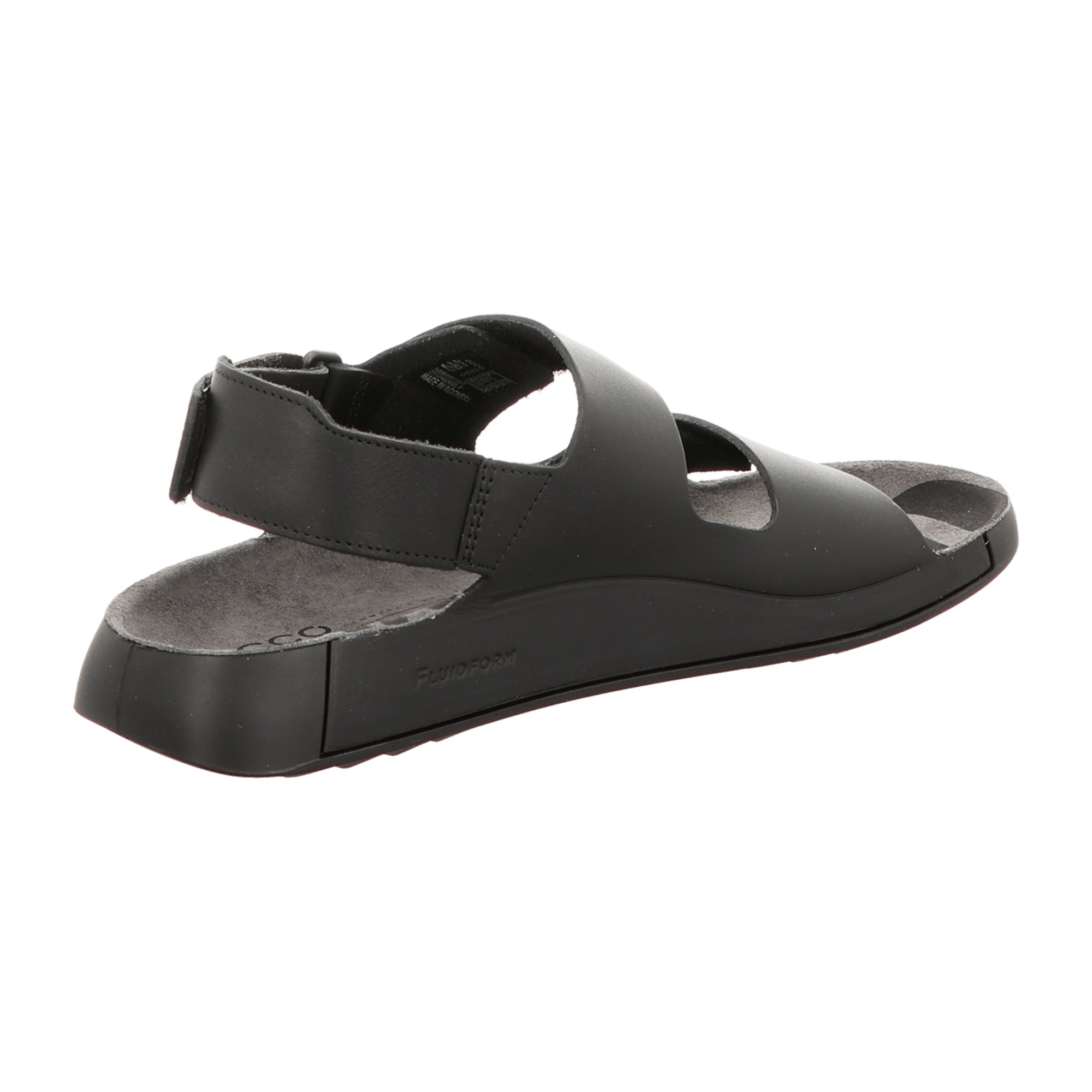 Ecco Cozmo Men's Sandal - Black Velcro Sporty & Comfortable - Style 500944
