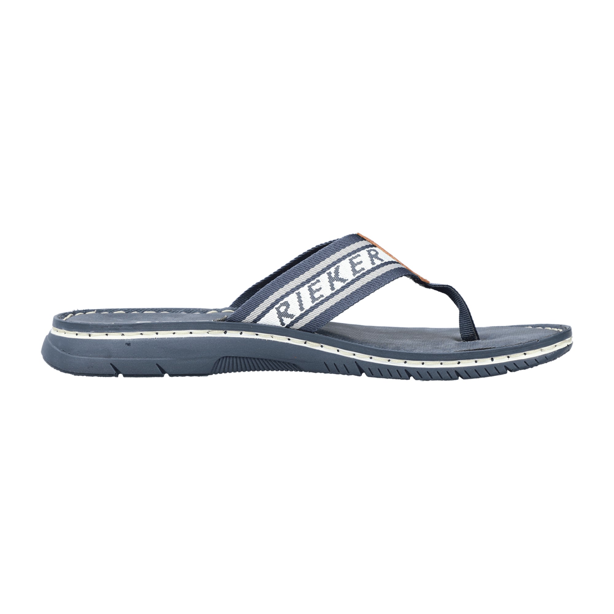 Rieker Men's Blue Sandals Slip-On Comfortable Summer Footwear