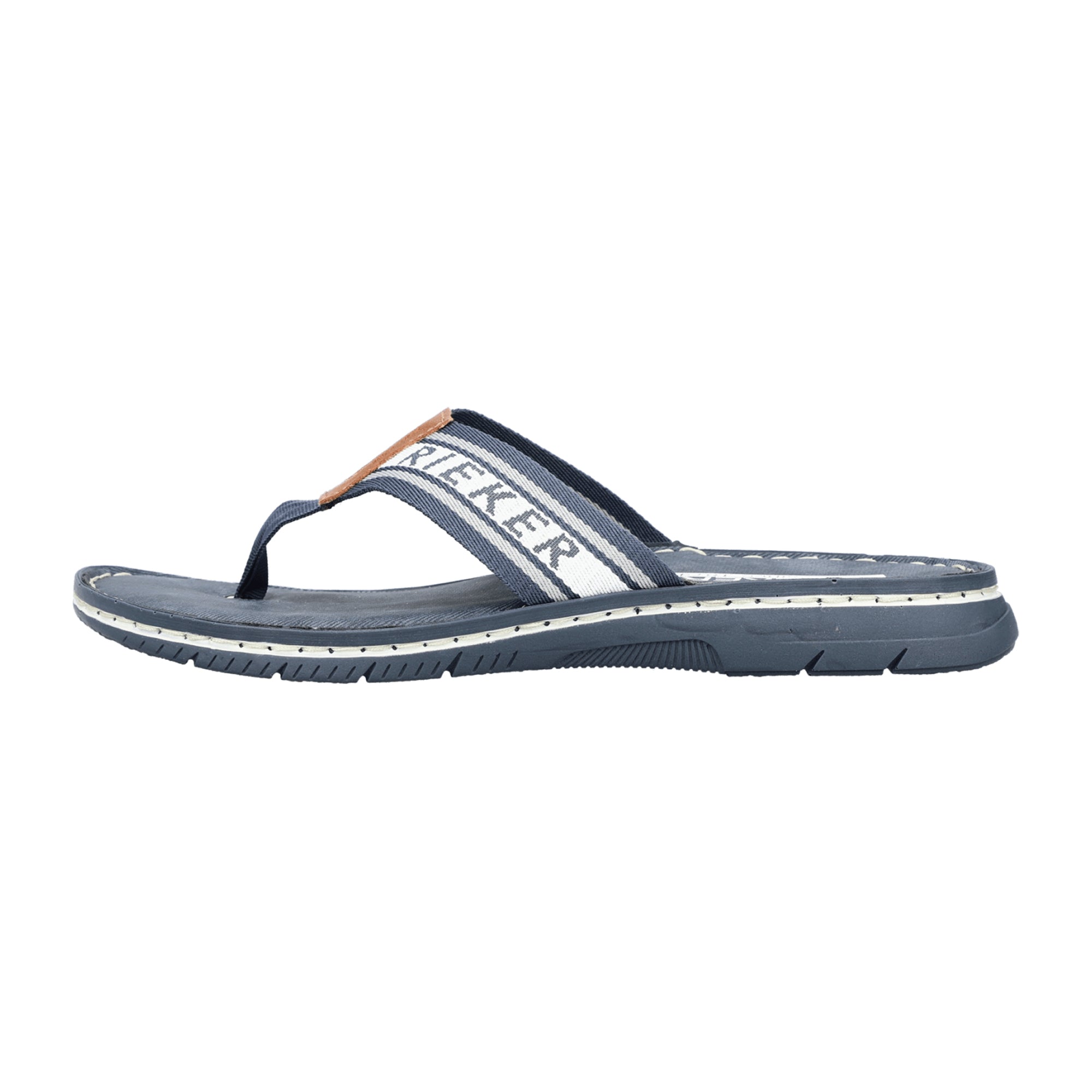 Rieker Men's Blue Sandals Slip-On Comfortable Summer Footwear