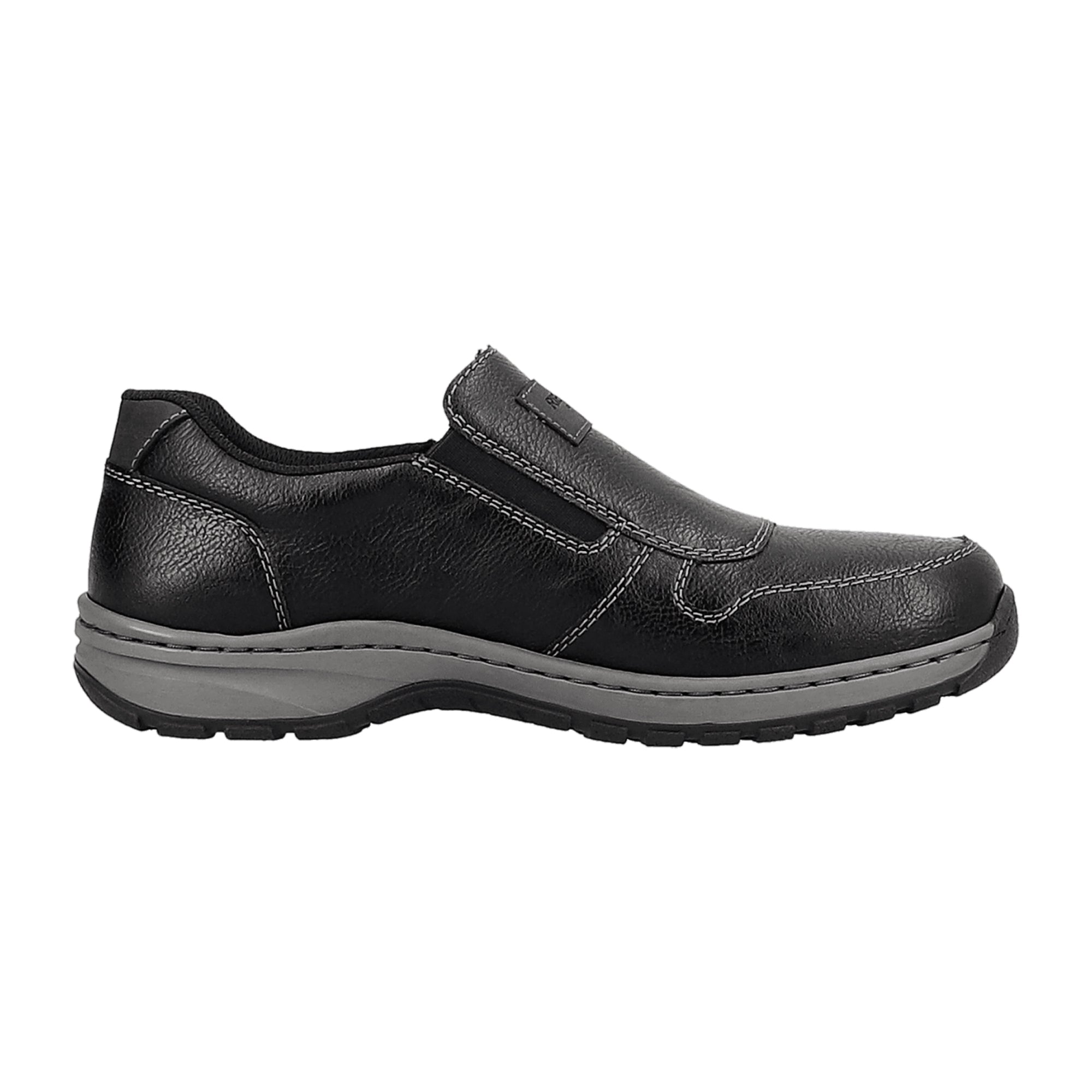 Rieker Aldama Burlington Black Men's Slip-On Casual Shoes with Removable Insole